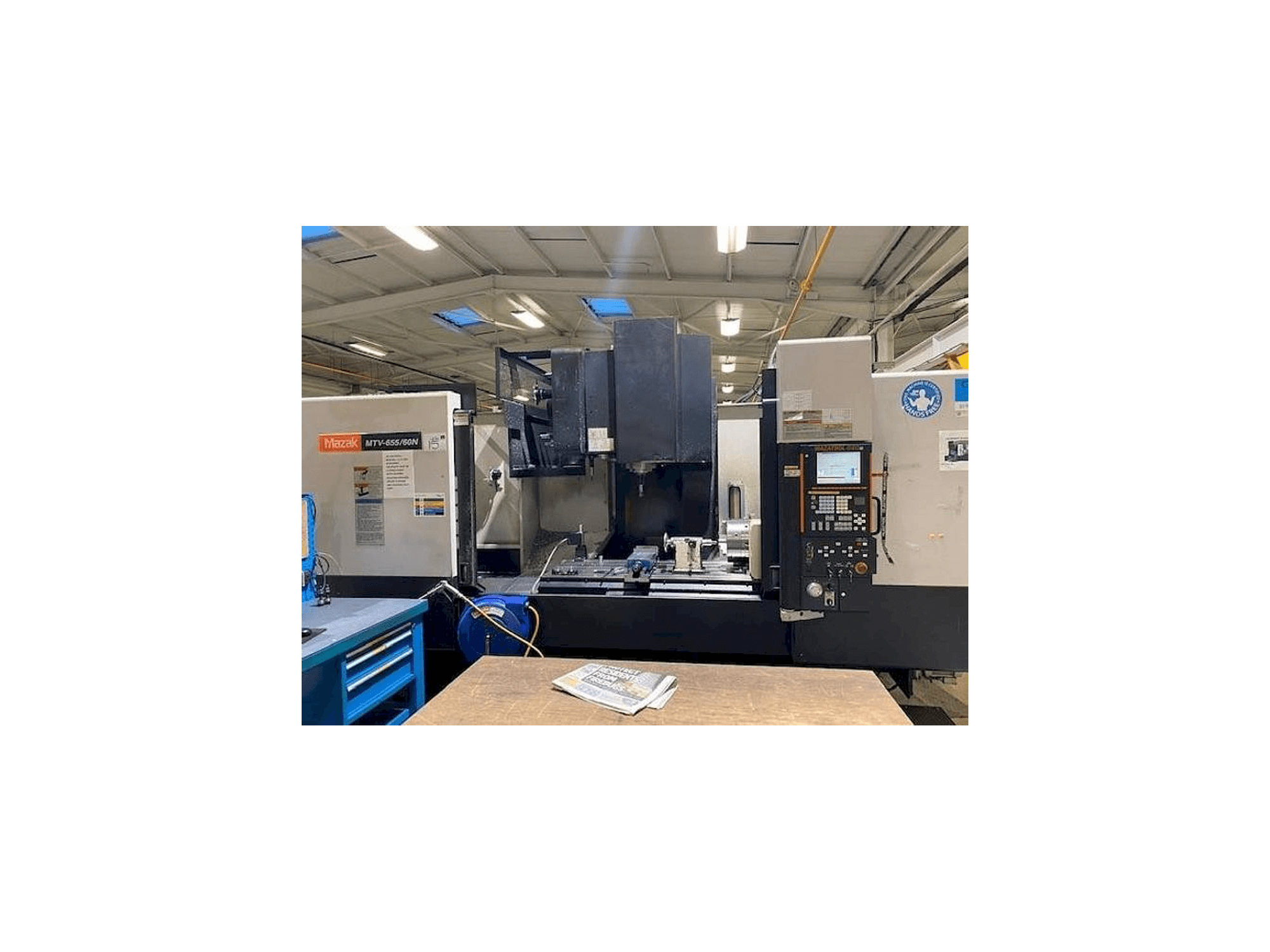 Mazak MTV 655/60N-maskinen framifrån