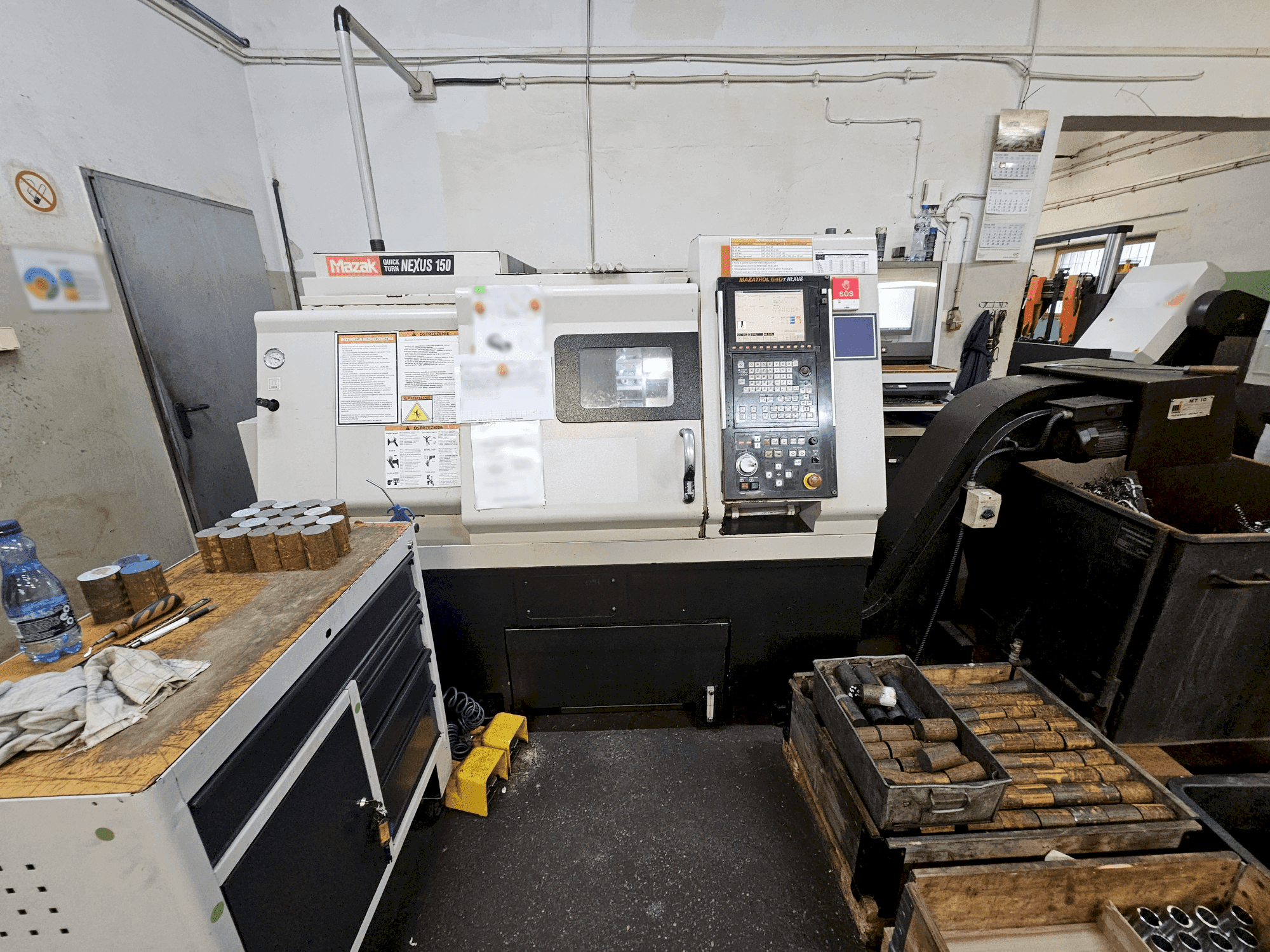 Mazak QTN-150/500-maskinen framifrån