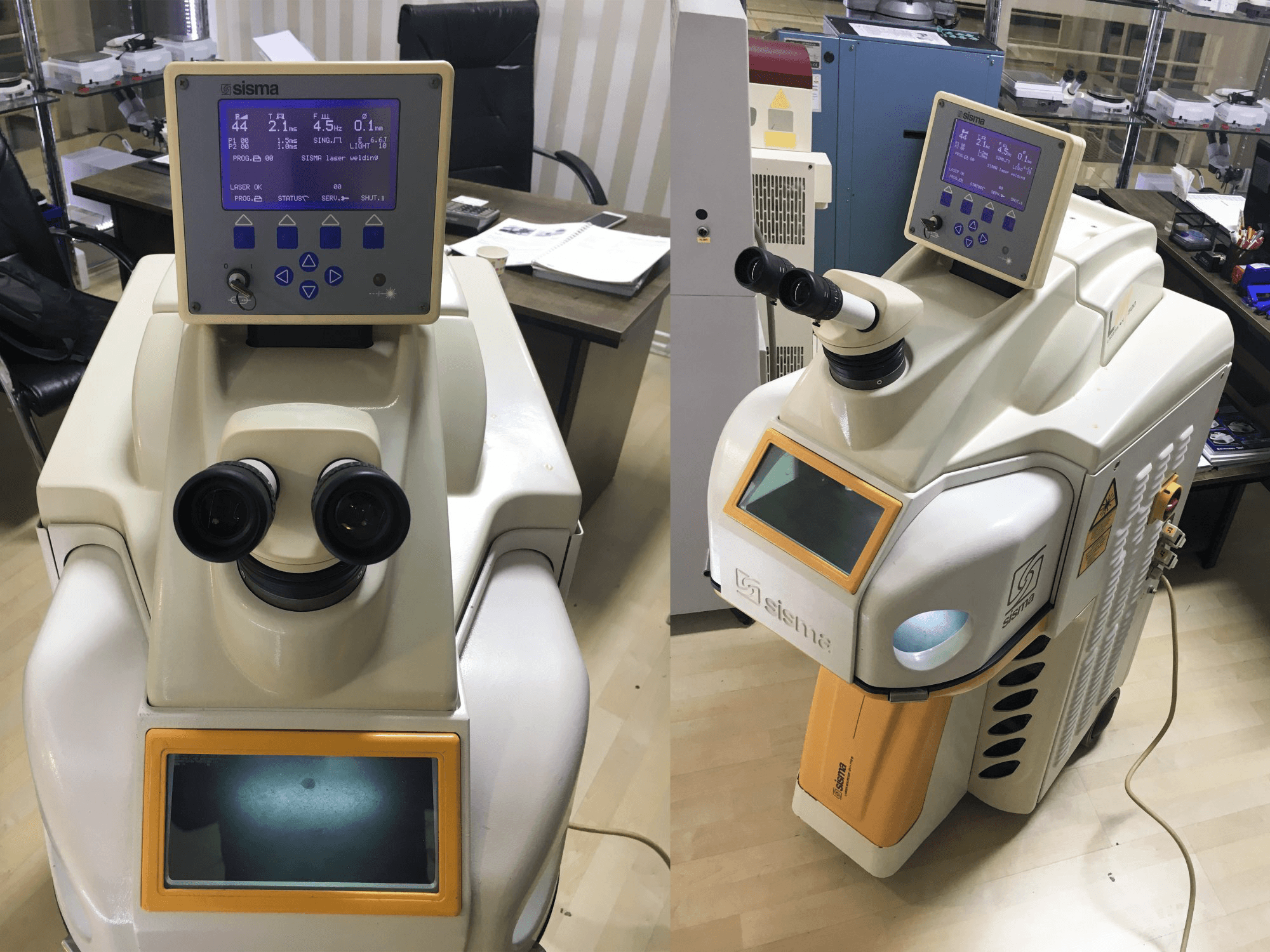 Sisma-maskinen framifrånLM 500