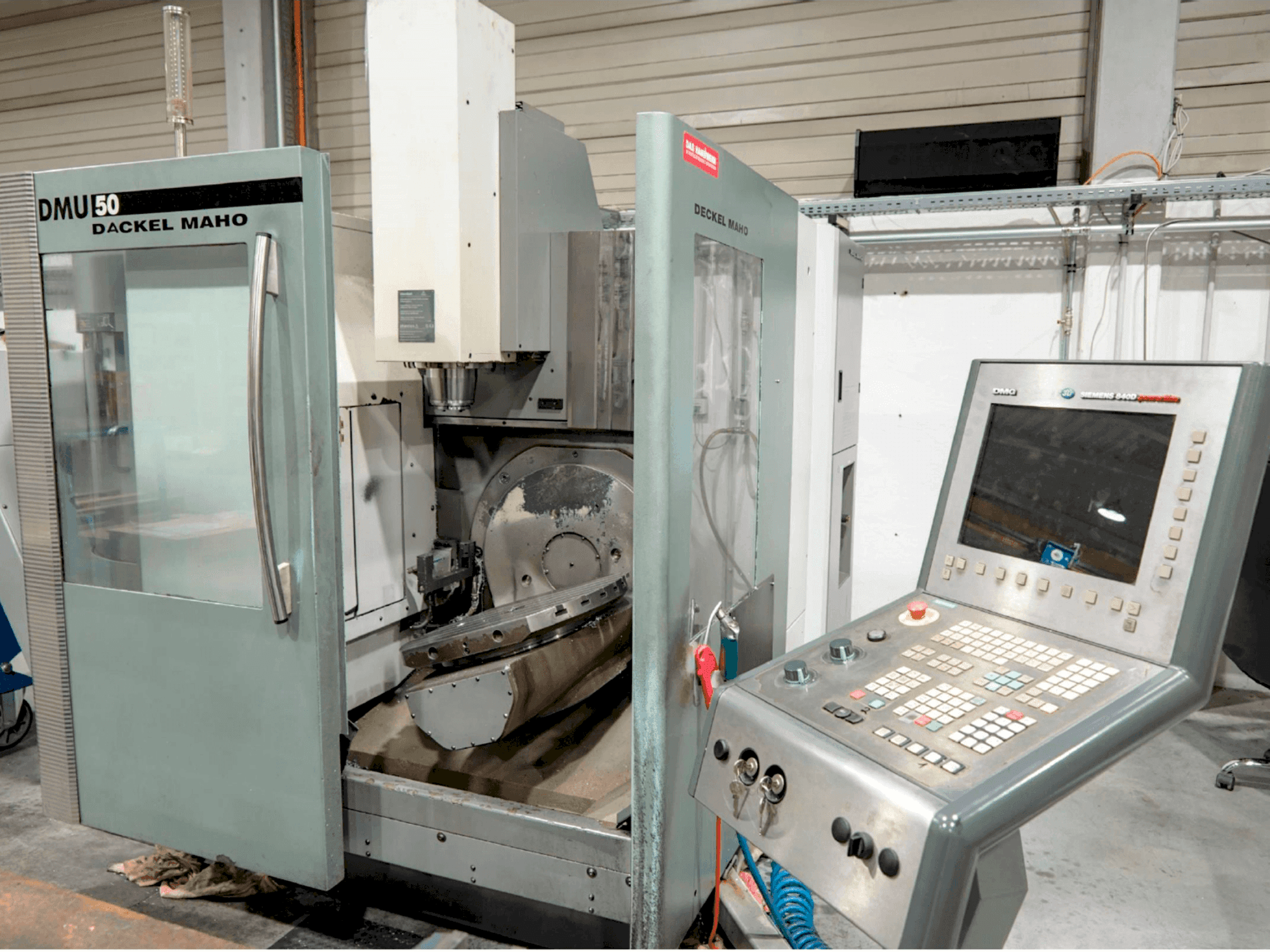 DMG DMU 50-maskinen framifrån