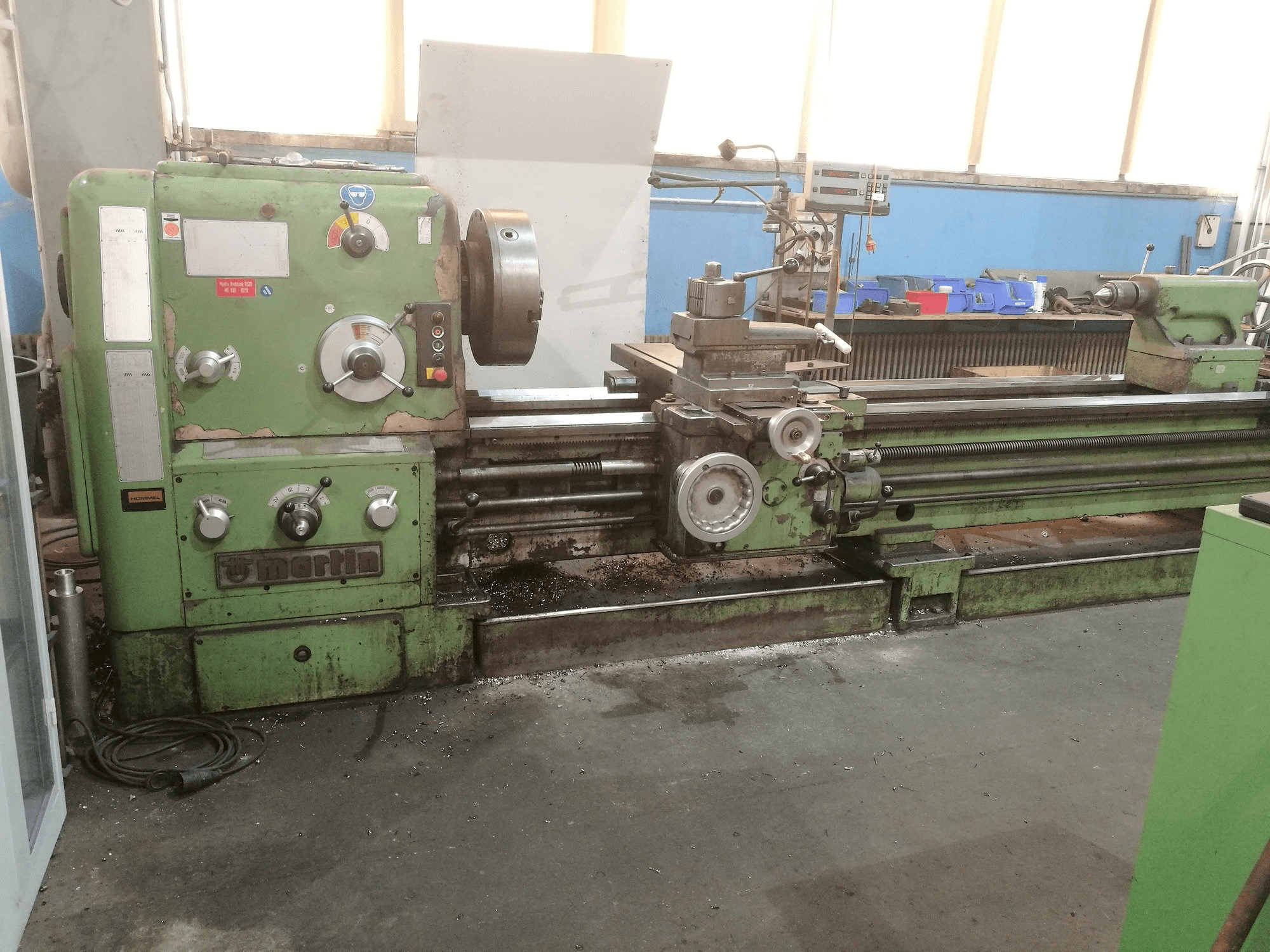 Martin DS 80-maskinen framifrån