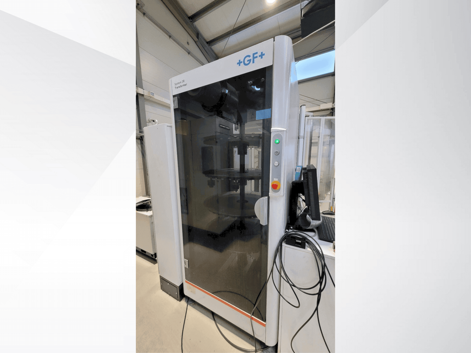 +GF+ System 3R transformer-maskinen framifrån