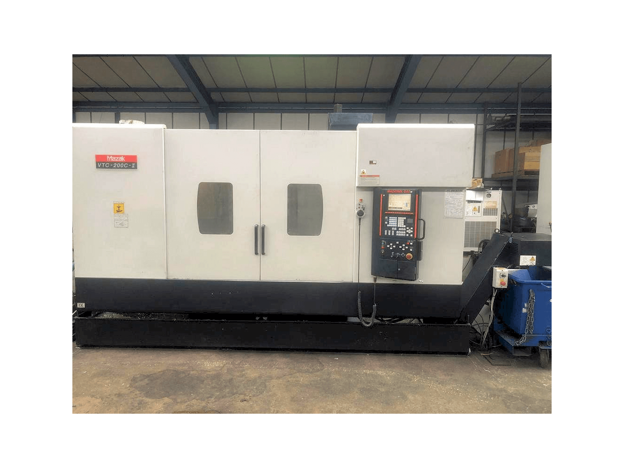 Mazak VTC-200C-II-maskinen framifrån