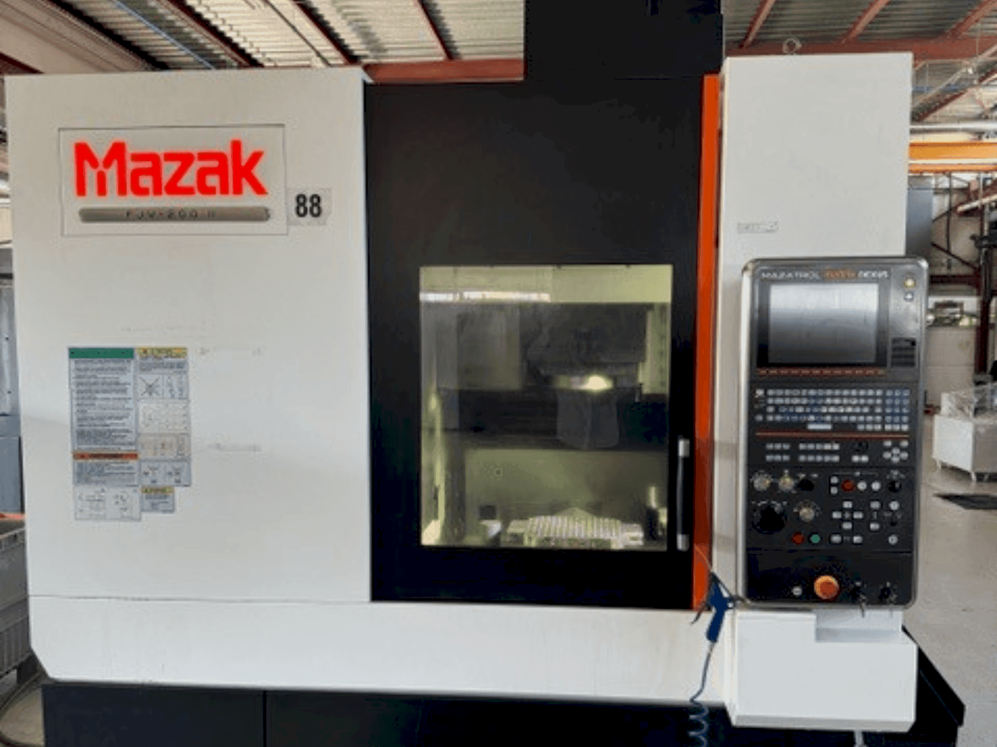 Mazak FJV-200II-maskinen framifrån