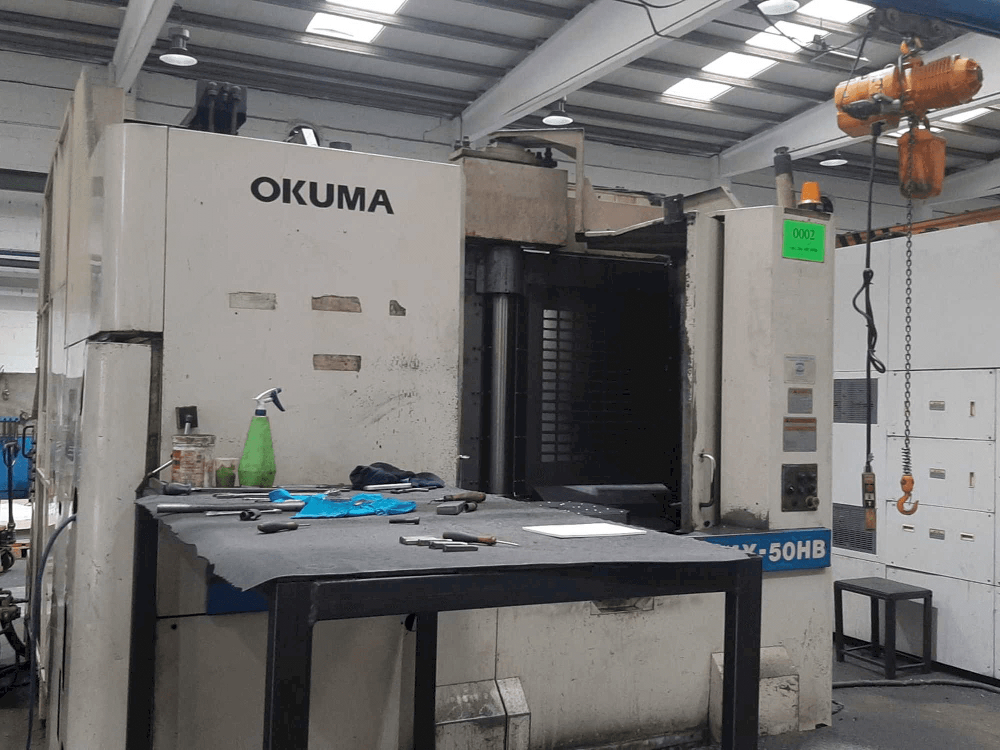 Okuma MX-50HB-maskinen framifrån