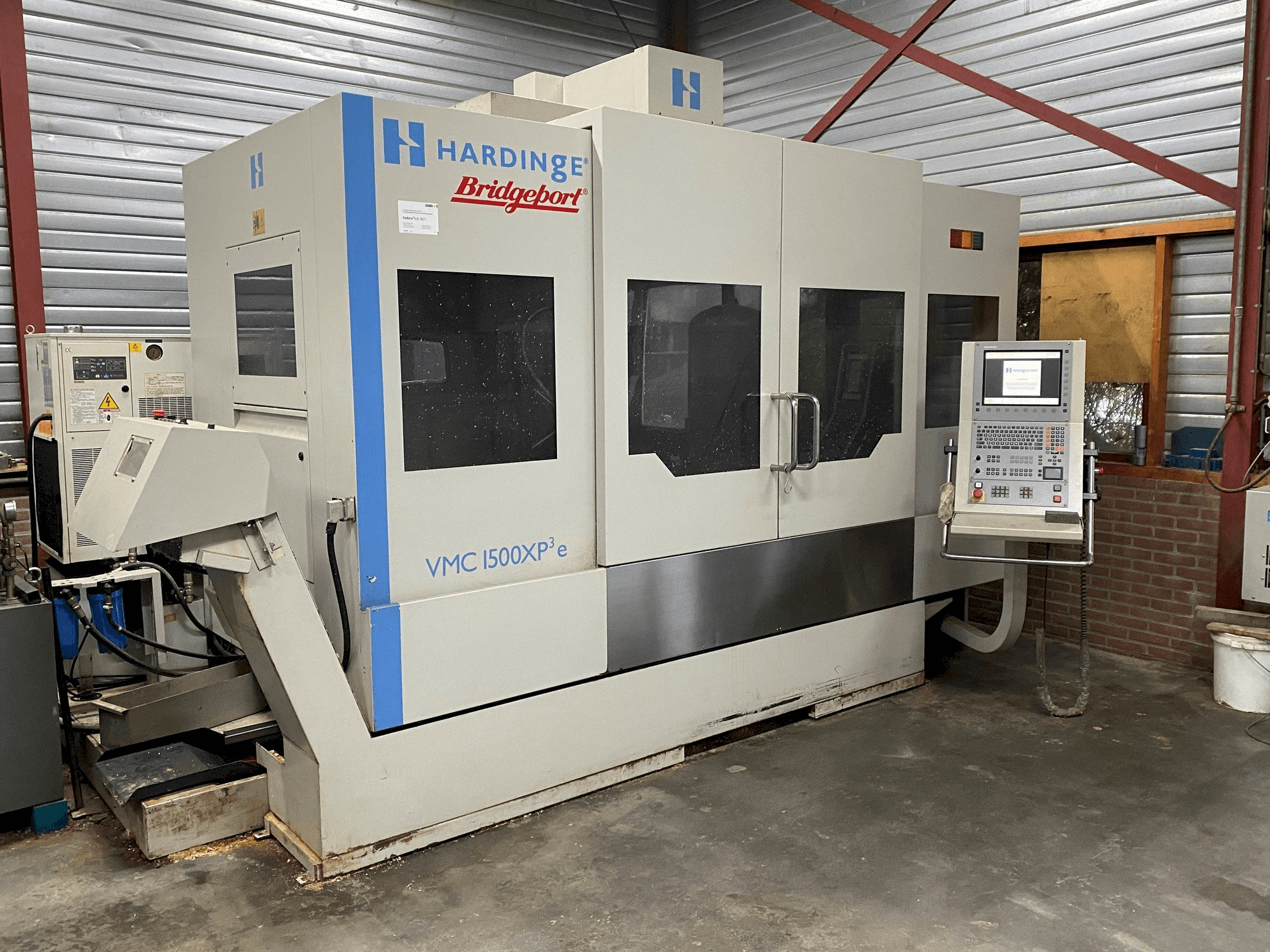 Bridgeport VMC 1500XP-maskinen framifrån