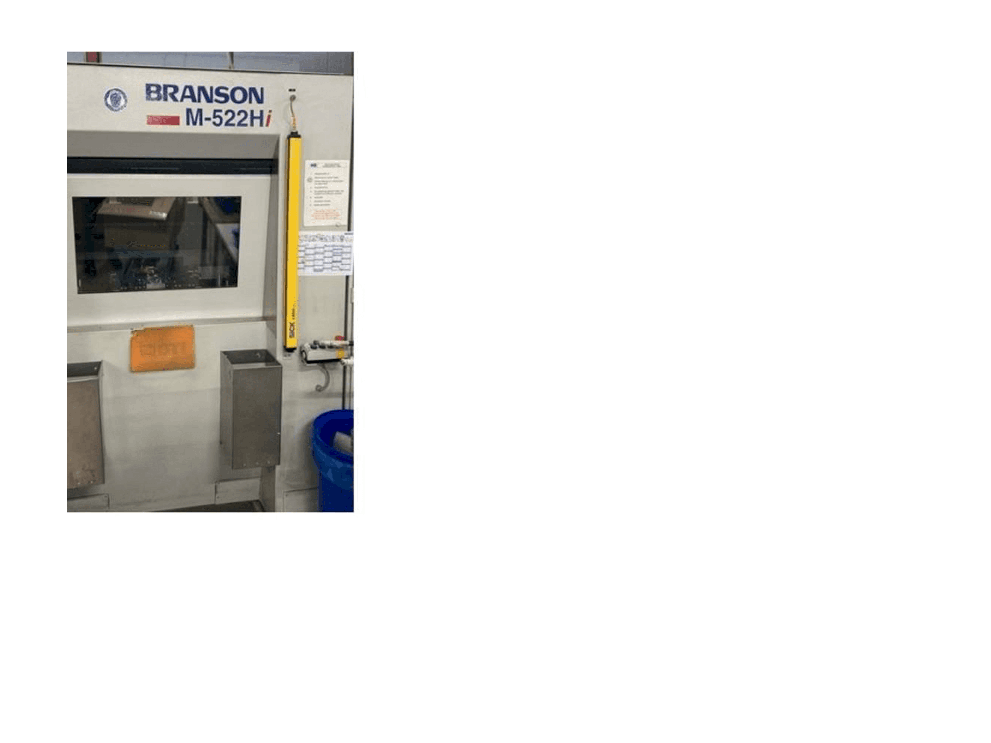 BRANSON M-522Hi (2010)-maskinen framifrån
