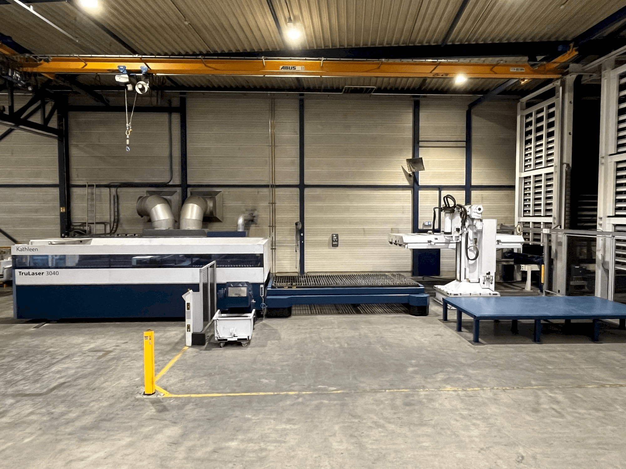 Trumpf TruLaser 3040 6kW CO2 + Liftmaster-maskinen framifrån