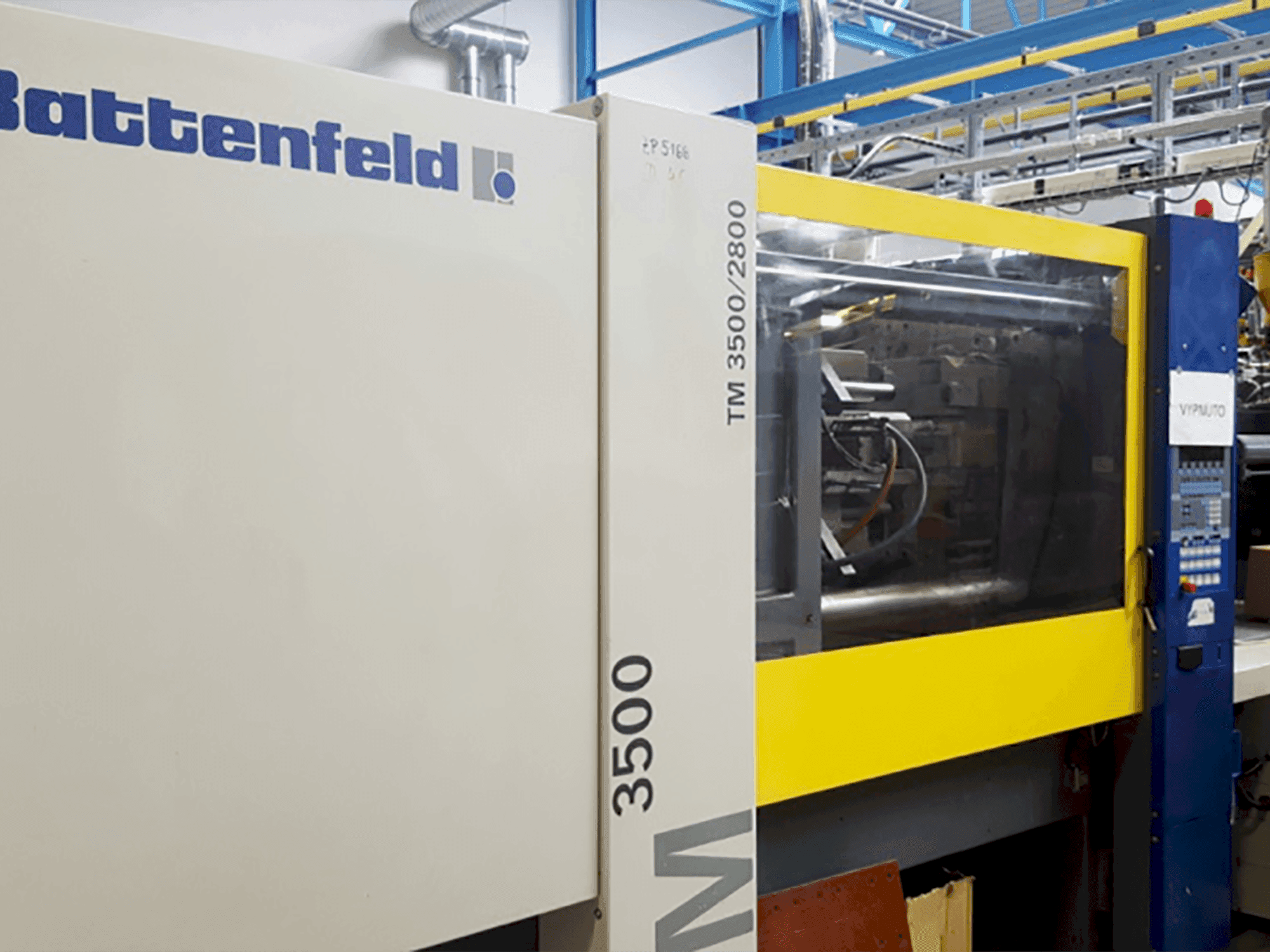 Battenfeld TM 3500/2800-maskinen framifrån
