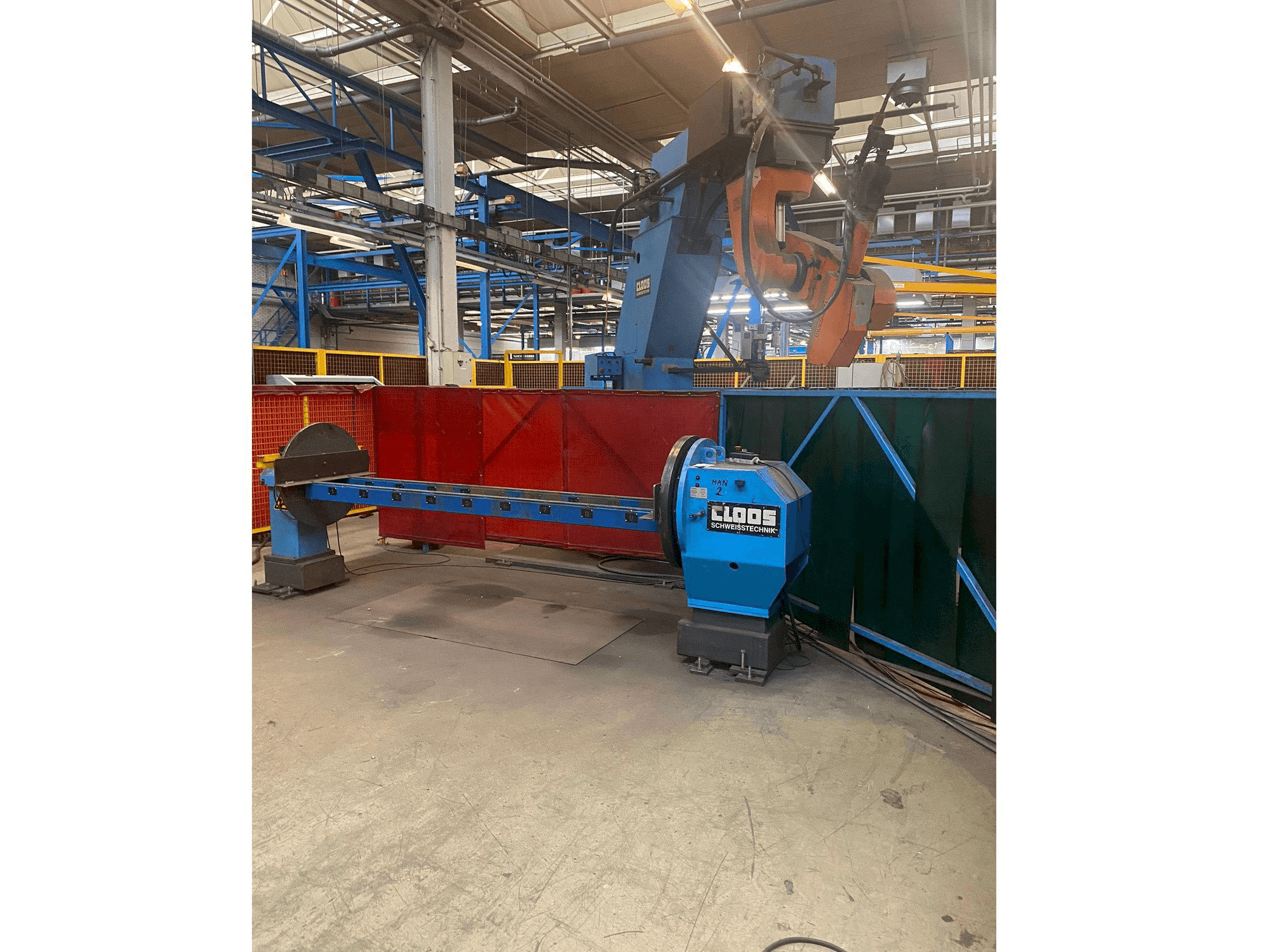 Carl Cloos Romat 310 C-Stander WPV-DP-5000N-maskinen framifrån