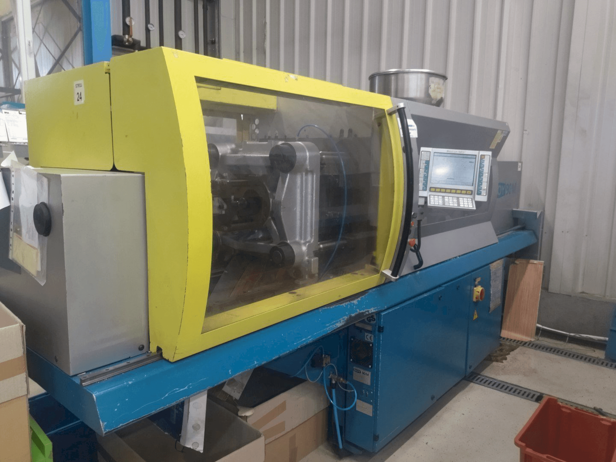 BOY 90M-maskinen framifrån