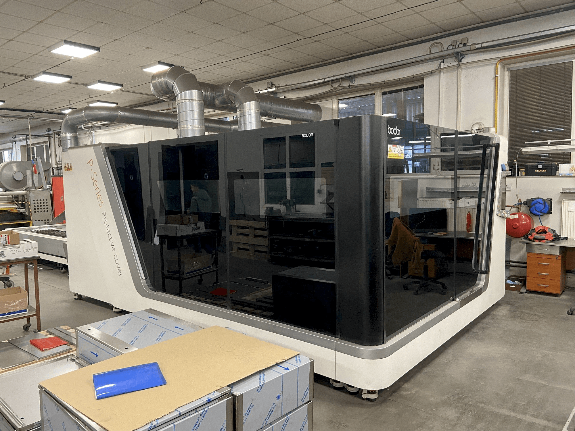 Bodor P3-maskinen framifrån