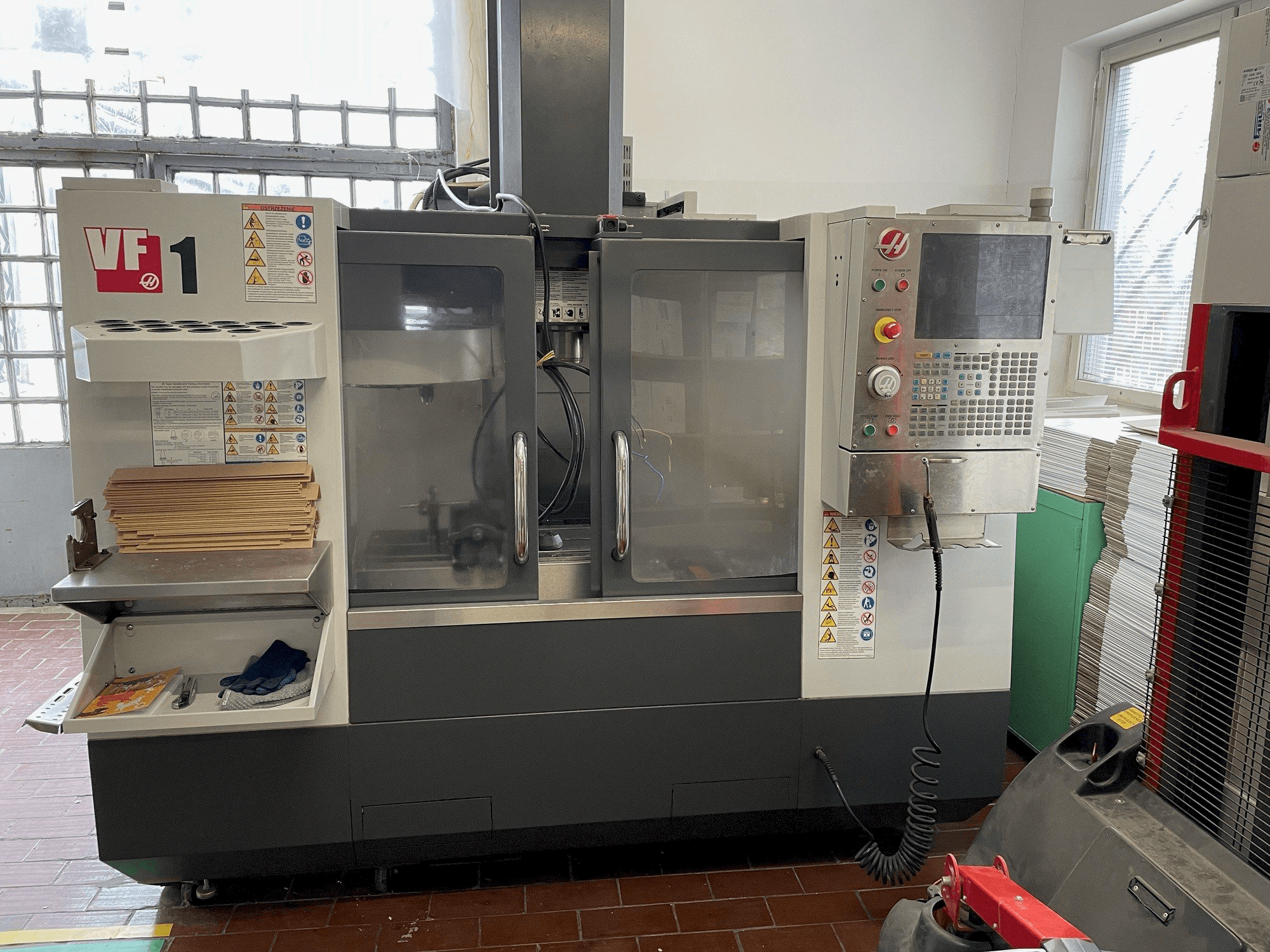 HAAS VF-1-maskinen framifrån