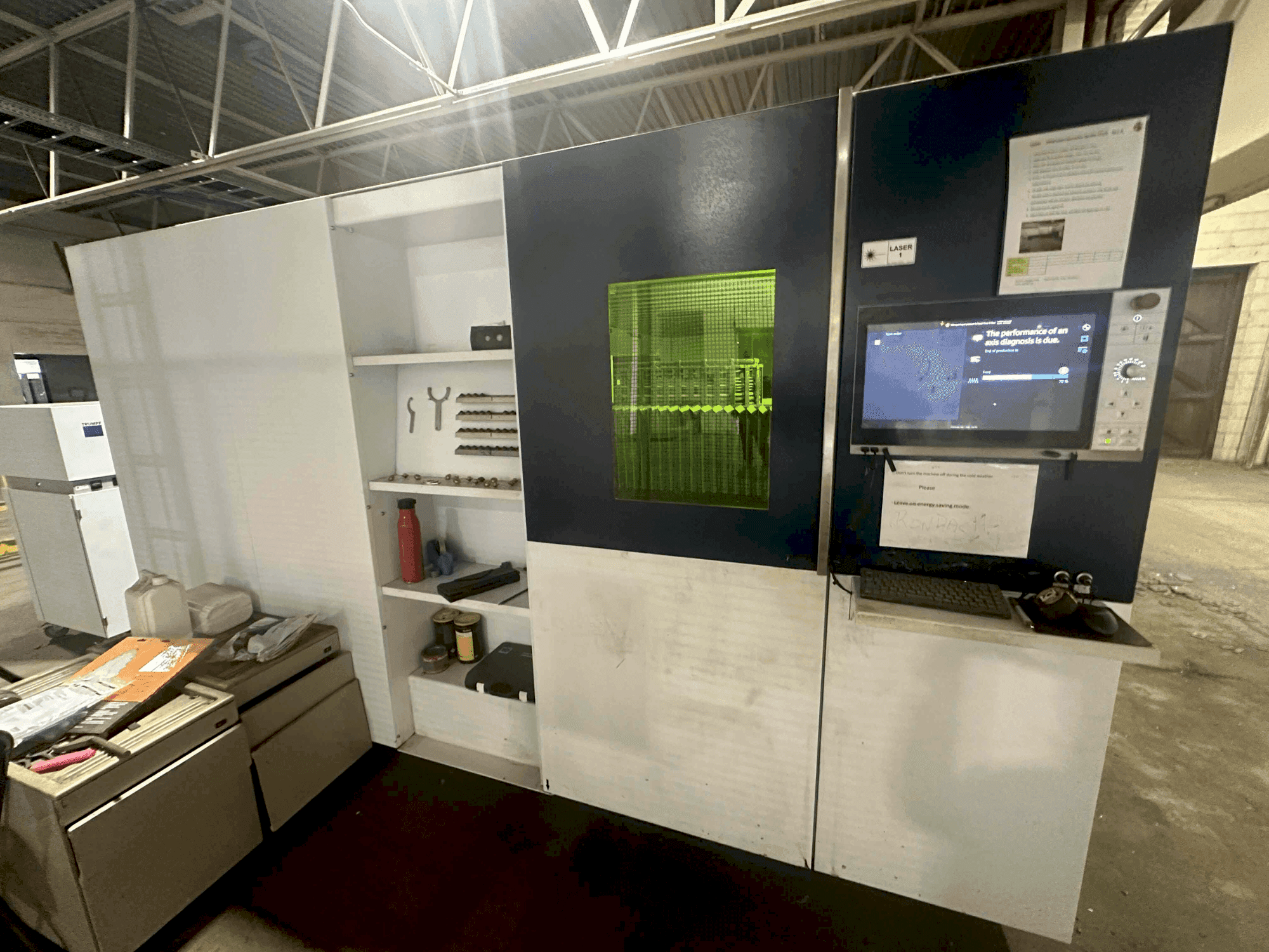 TRUMPF Trulaser 1040 Fiber-maskinen framifrån