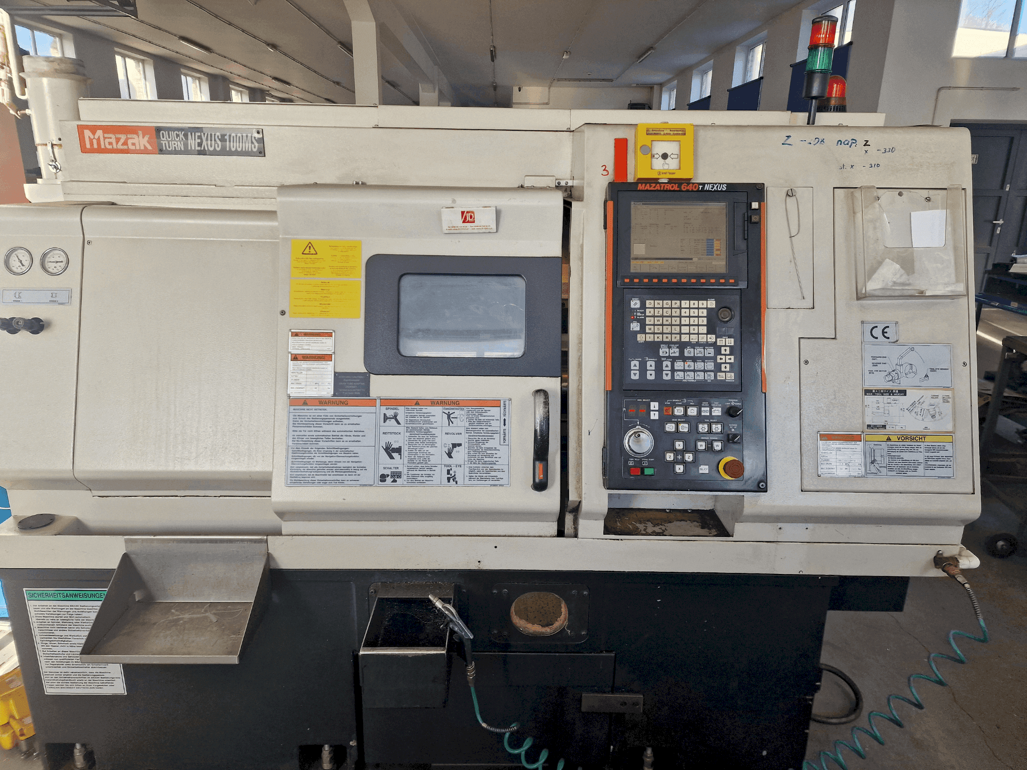 Mazak QTN-100 MS-maskinen framifrån