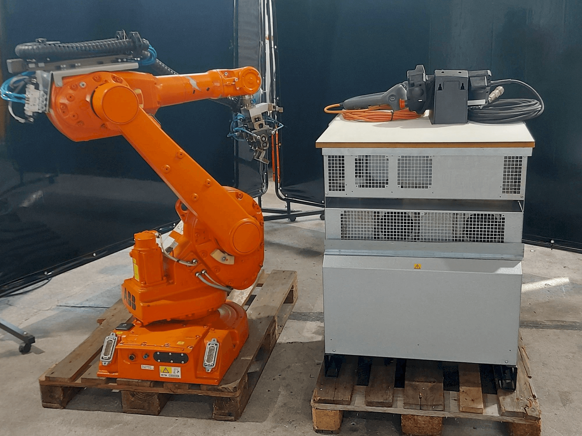 ABB IRB1600-maskinen framifrån