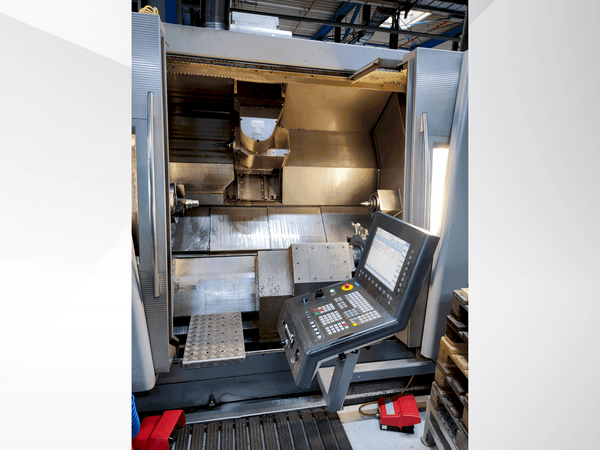 Gildemeister GMX 400 linear-maskinen framifrån
