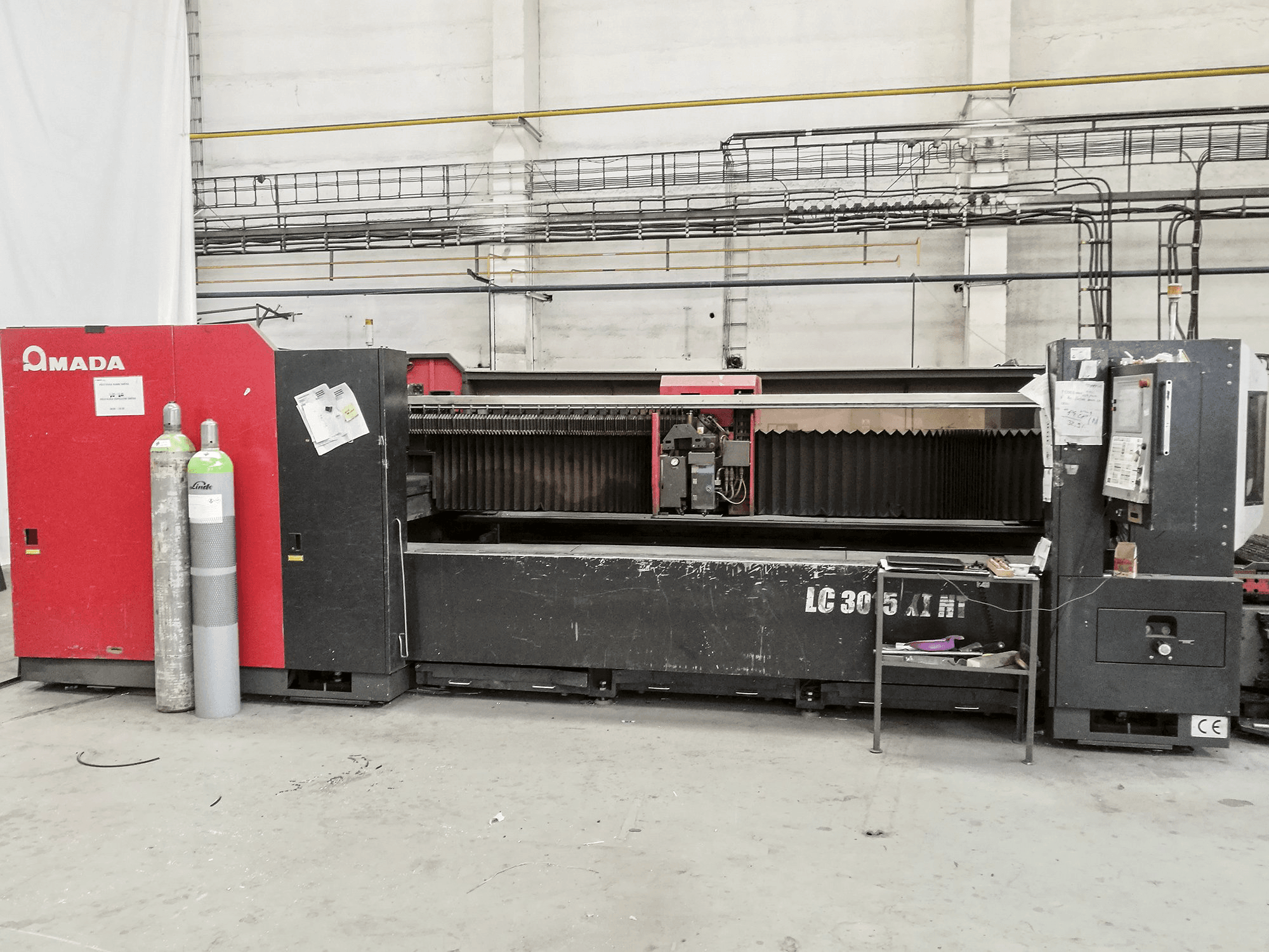 AMADA-maskinen framifrånLC 3015 X1 NT