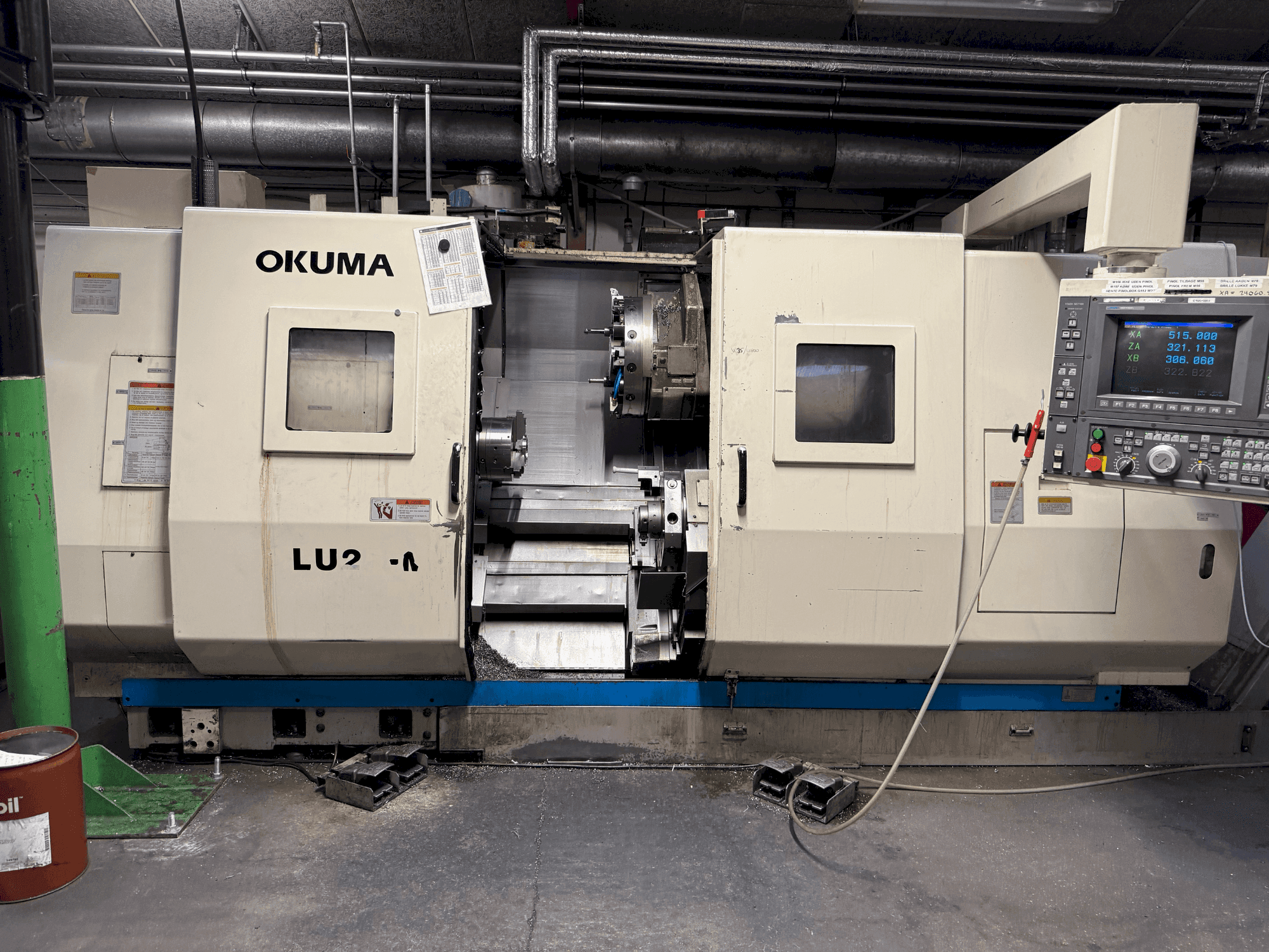 Okuma LU2-M-maskinen framifrån