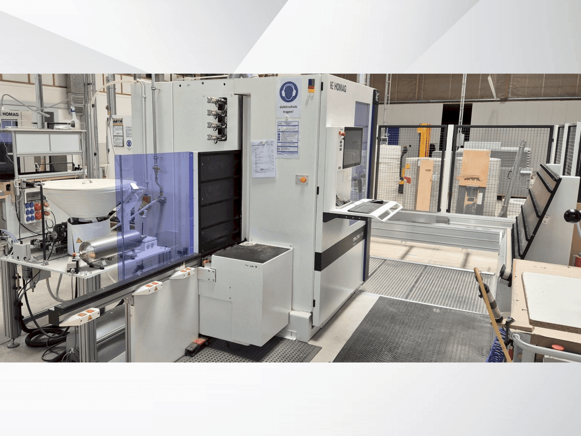 HOMAG DRILLTEQ V-500-maskinen framifrån