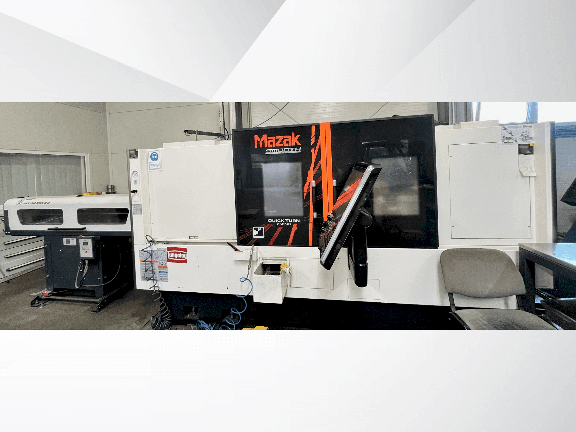 Mazak Quick Turn 250MB-maskinen framifrån