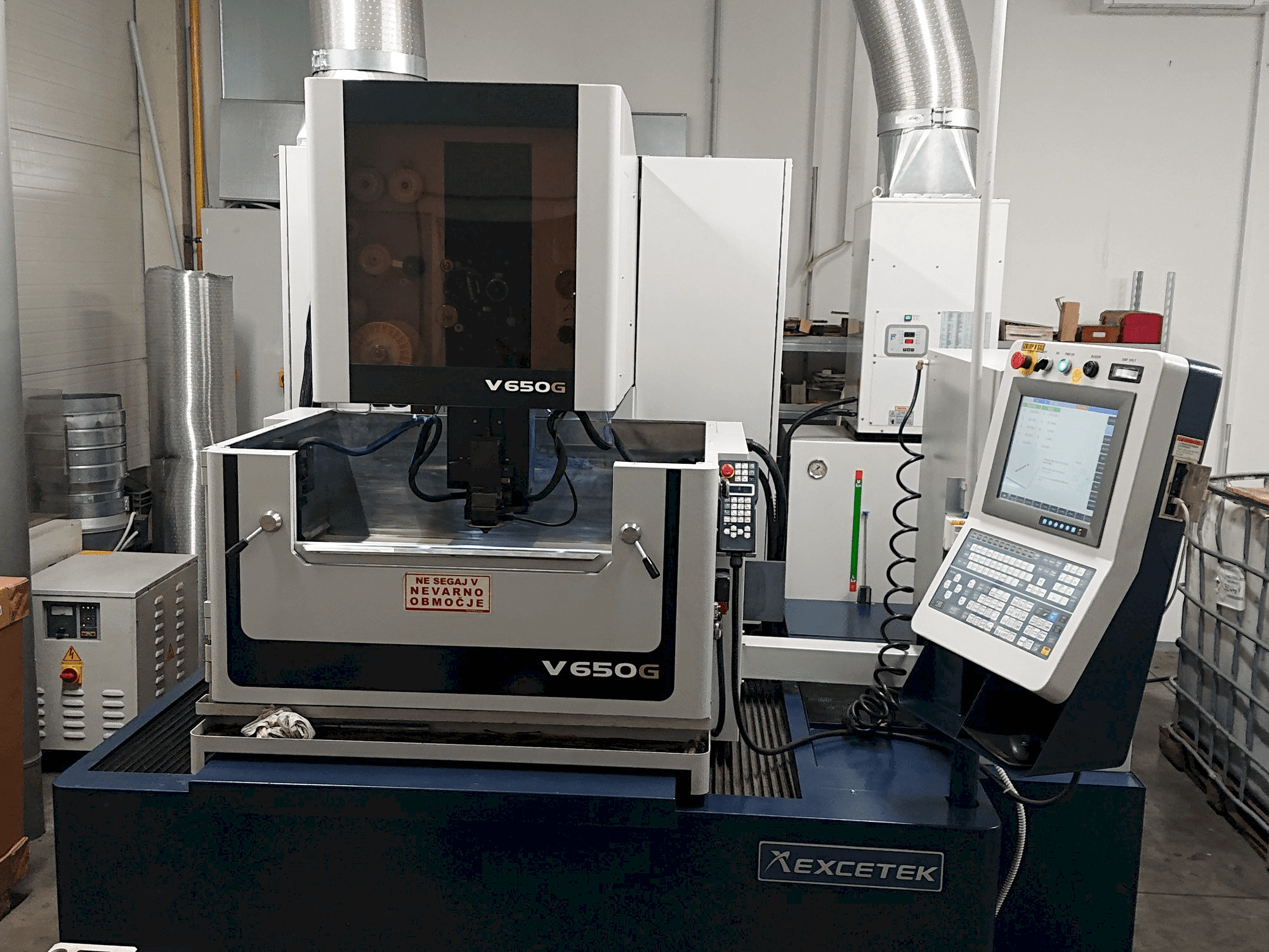 EXCETEK V650G-maskinen framifrån