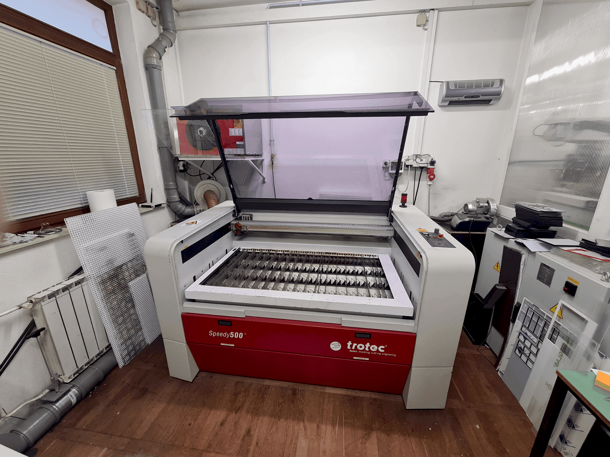 Trotec Speedy 500-maskinen framifrån