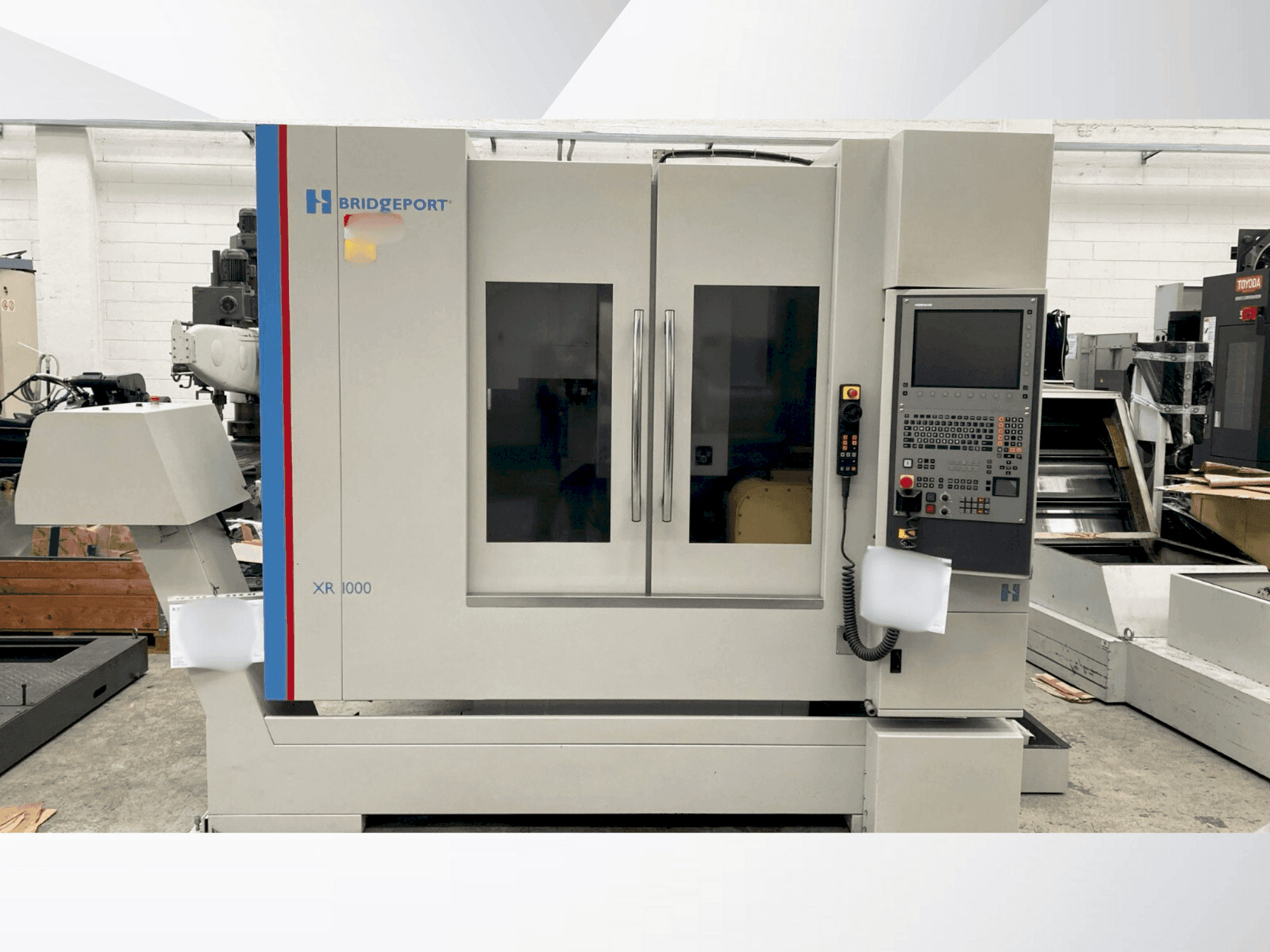 Bridgeport XR 1000-maskinen framifrån