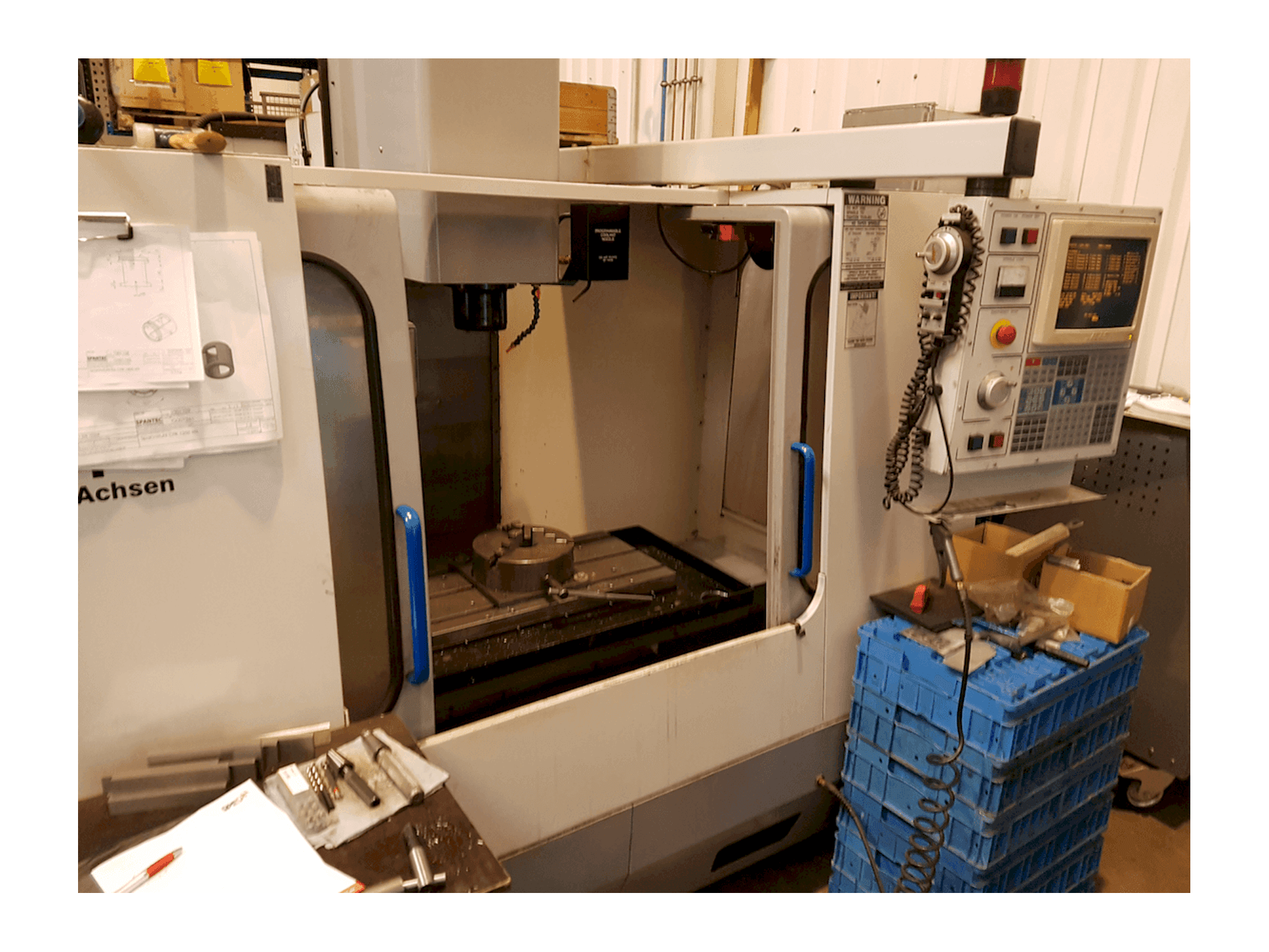 HAAS VF1-maskinen framifrån