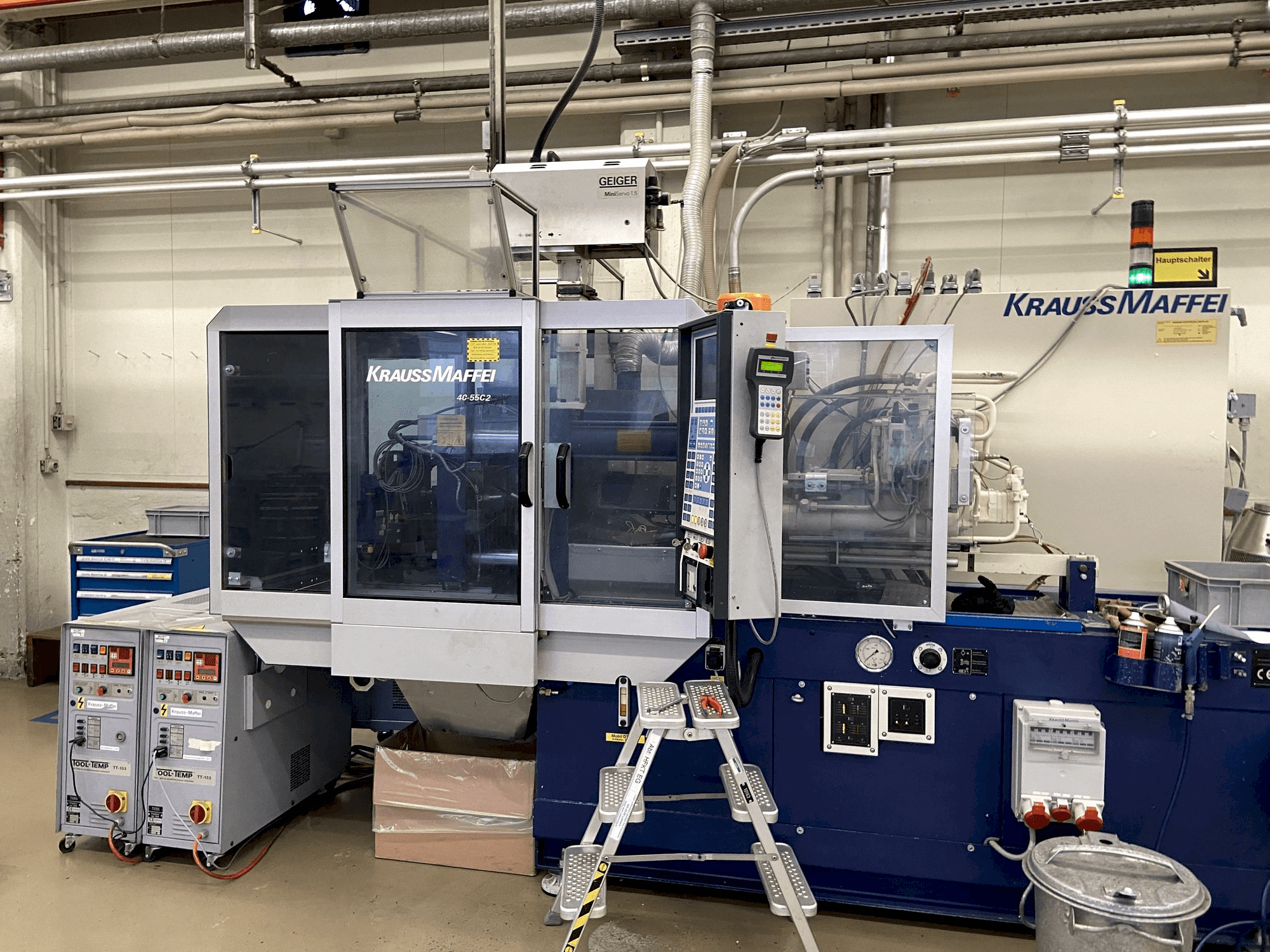 Krauss Maffei 40/55 C2-maskinen framifrån