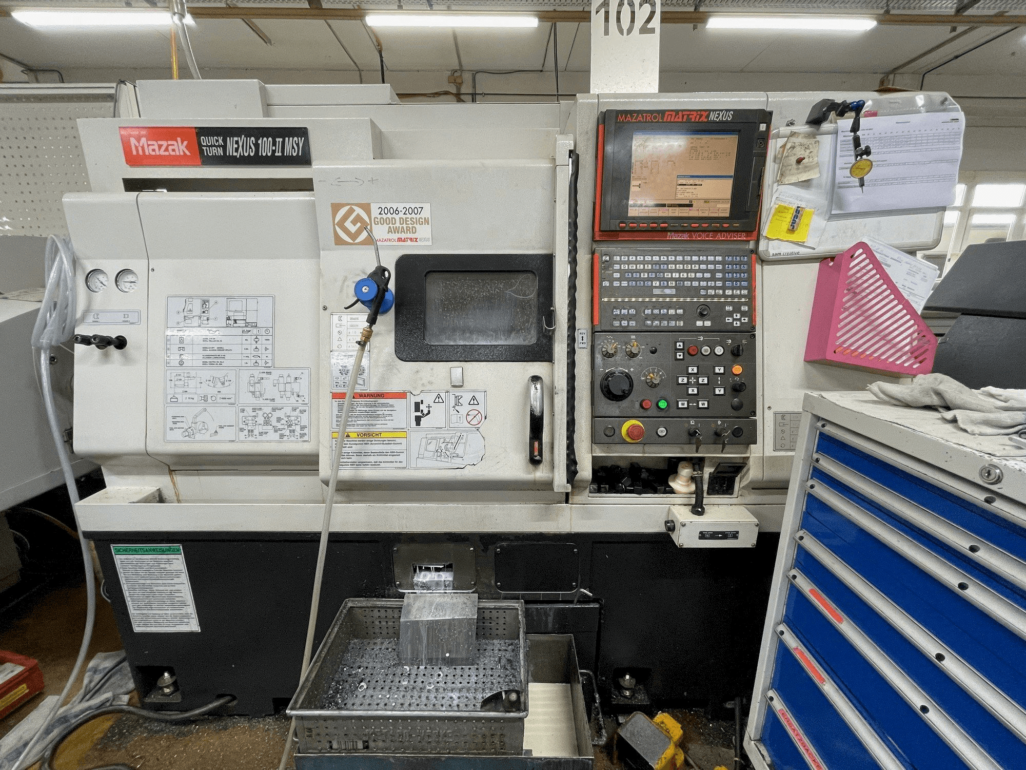 Mazak QUICK TURN NEXUS 100-II MSY-maskinen framifrån