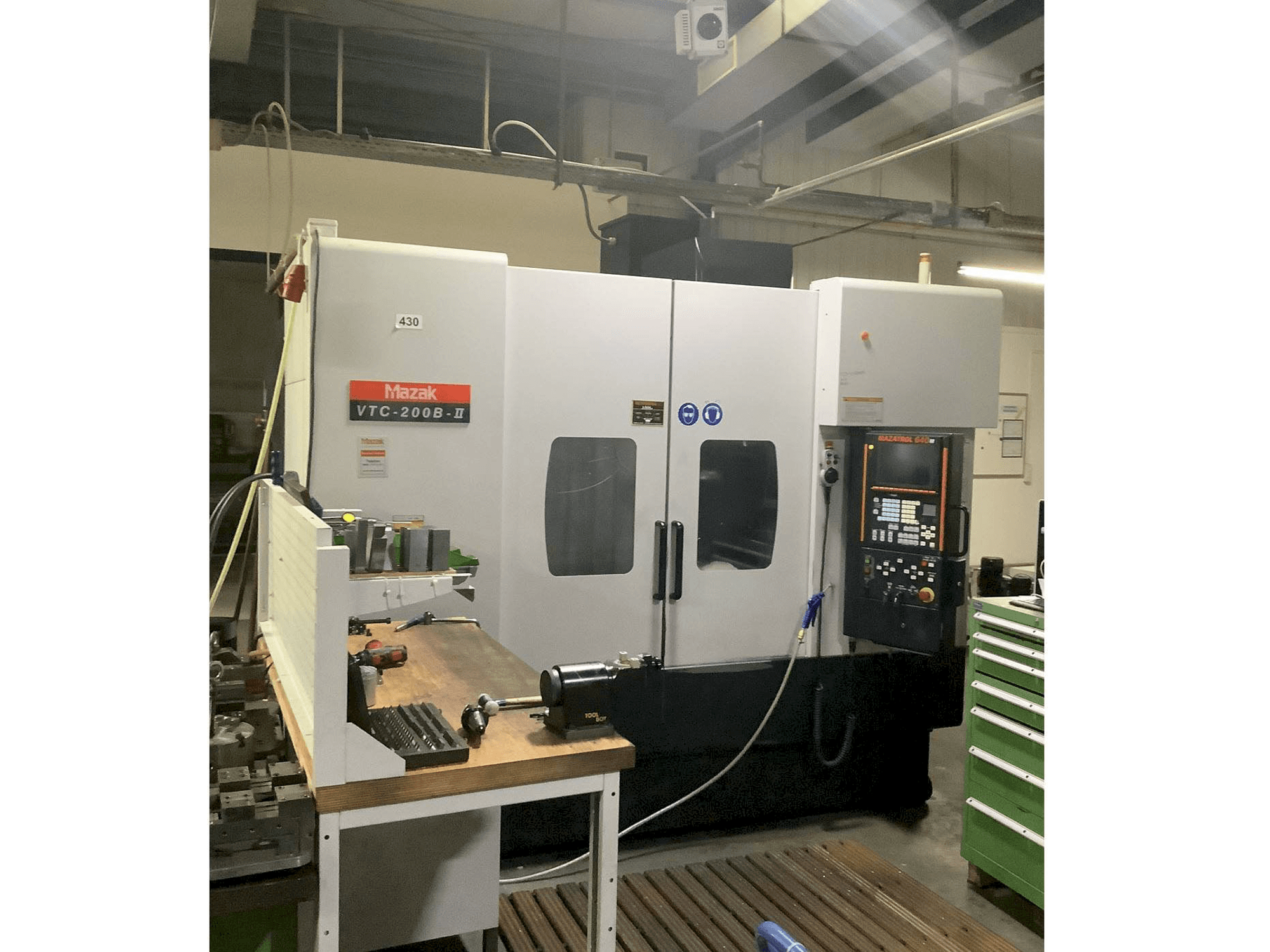 Mazak VTC-200B-II-maskinen framifrån