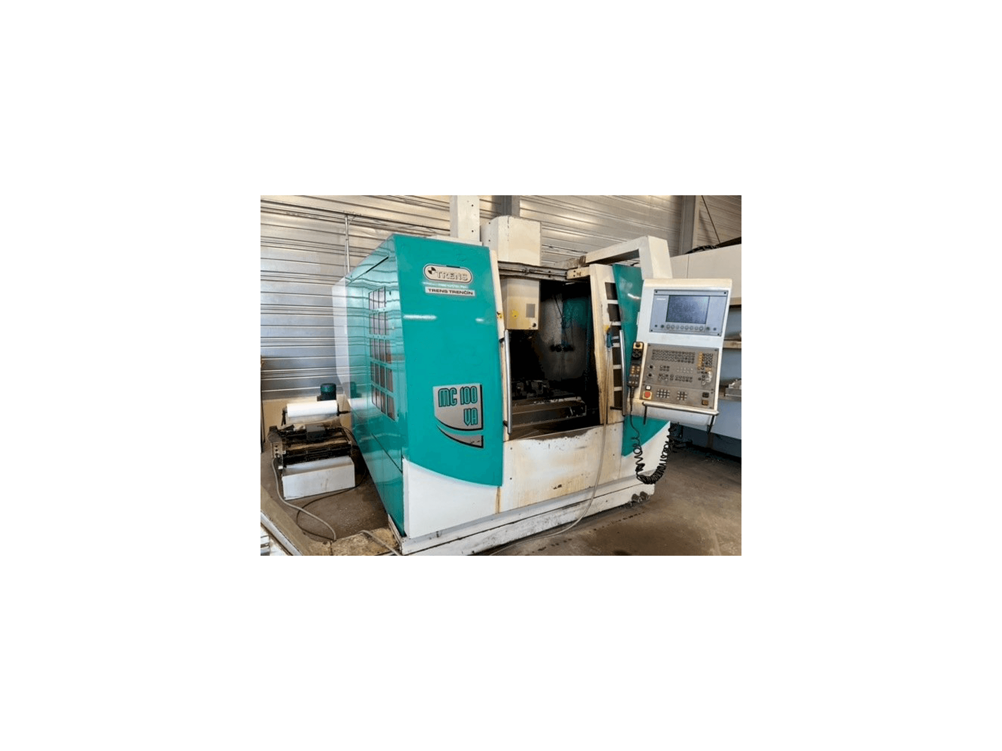 TRENS MC100VA-maskinen sedd från vänster sida