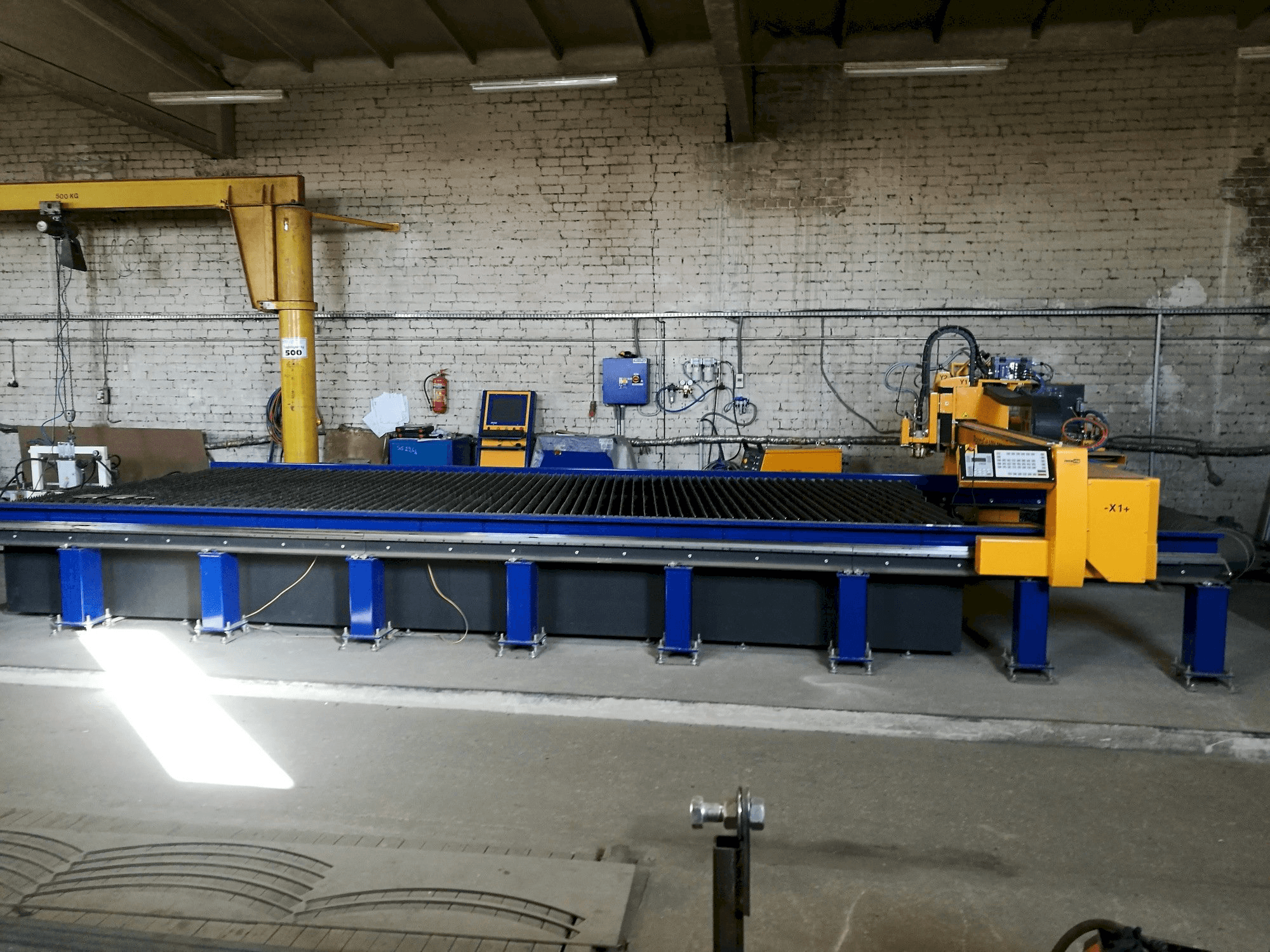 MicroStep PlasmaCut 6001.25PG-maskinen framifrån