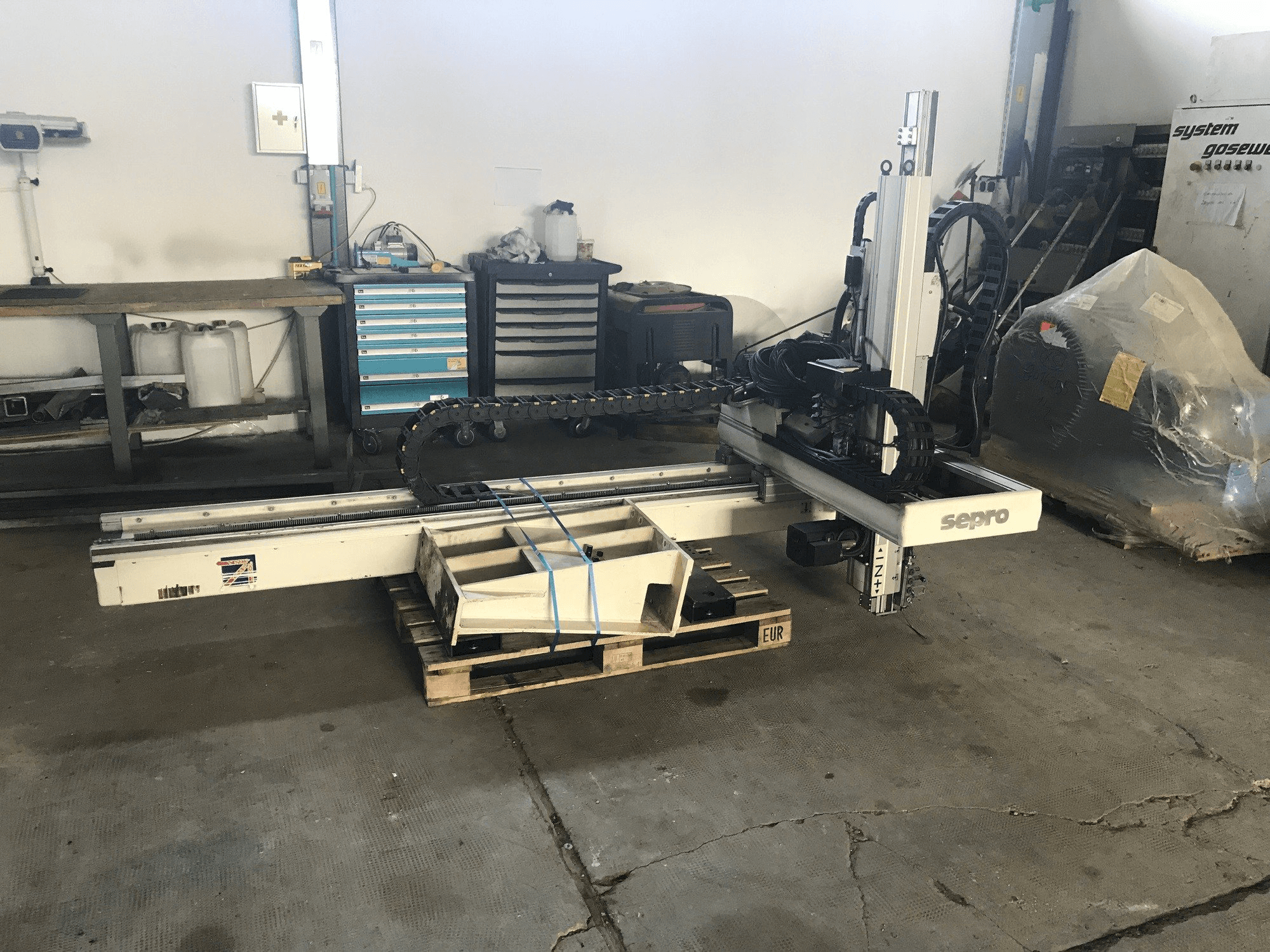 Sepro 3021 BZ-maskinen framifrån