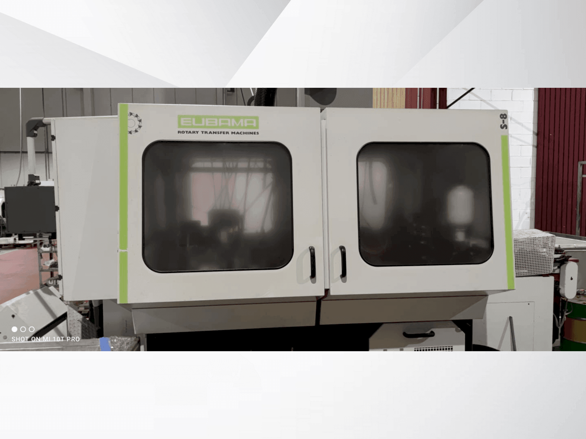 EUBAMA S8-maskinen framifrån