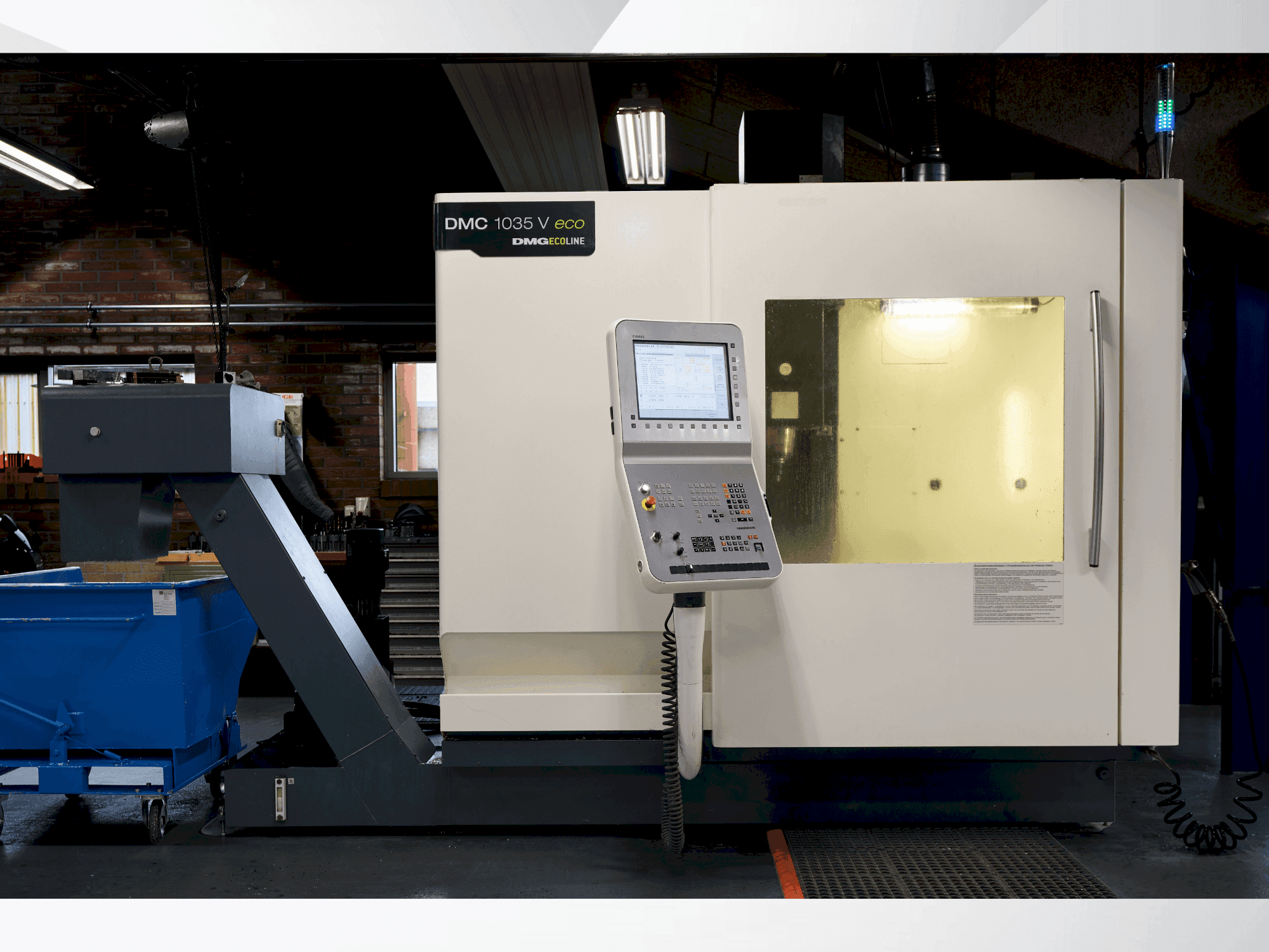 DMG MORI DMC 1035V-maskinen framifrån