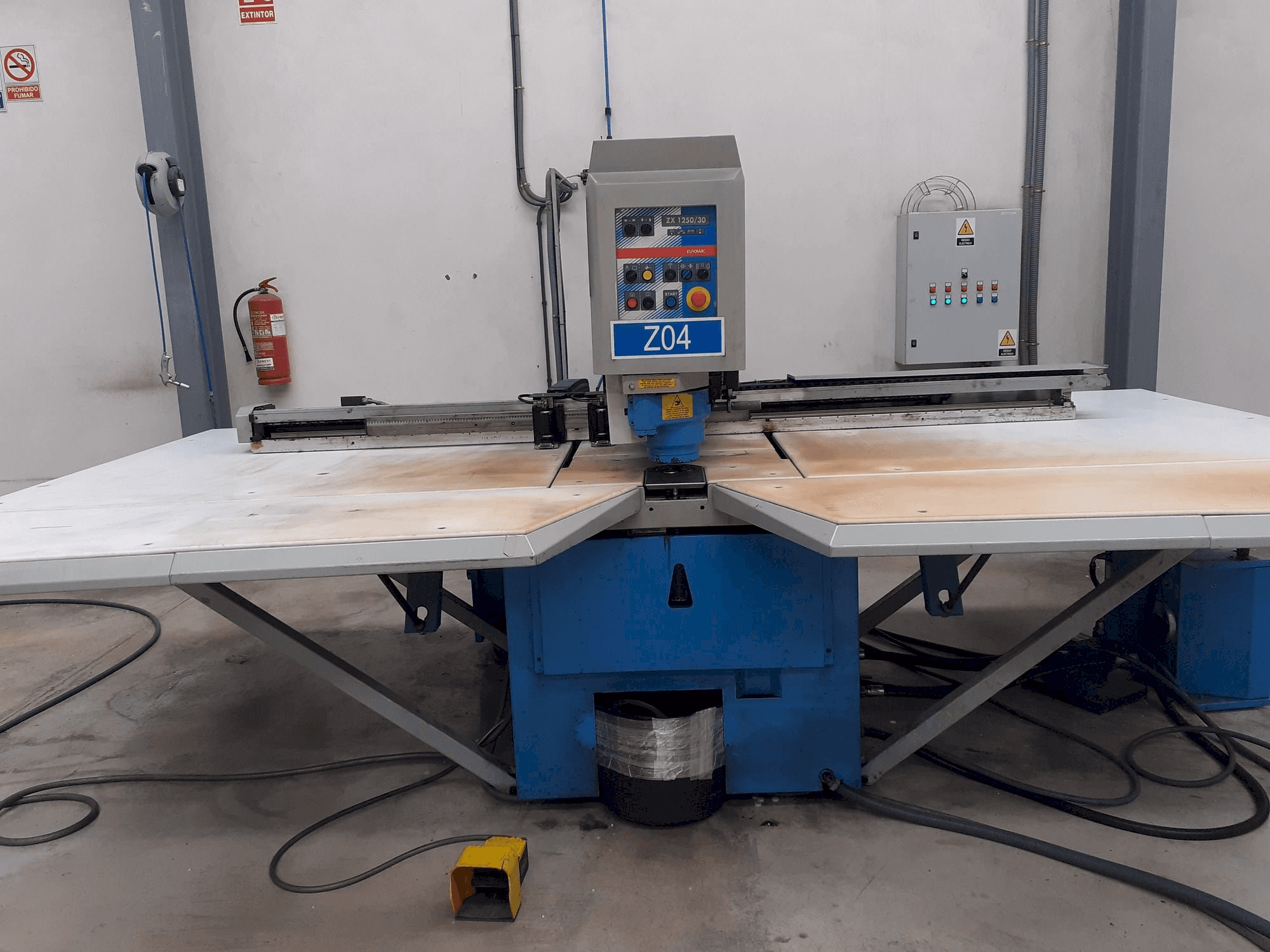 Euromac ZX125-30-maskinen framifrån