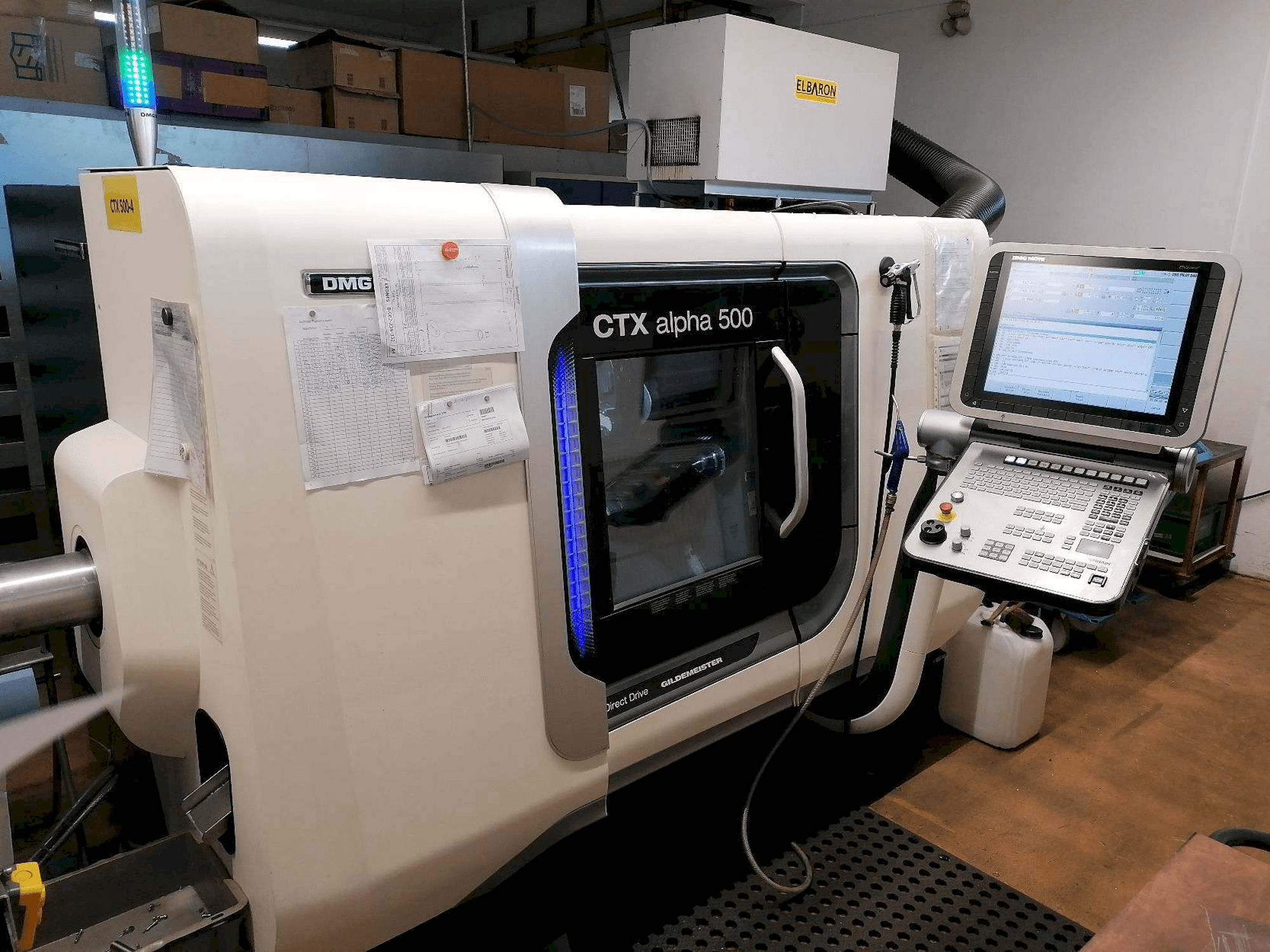 DMG CTX Alpha 500-maskinen framifrån