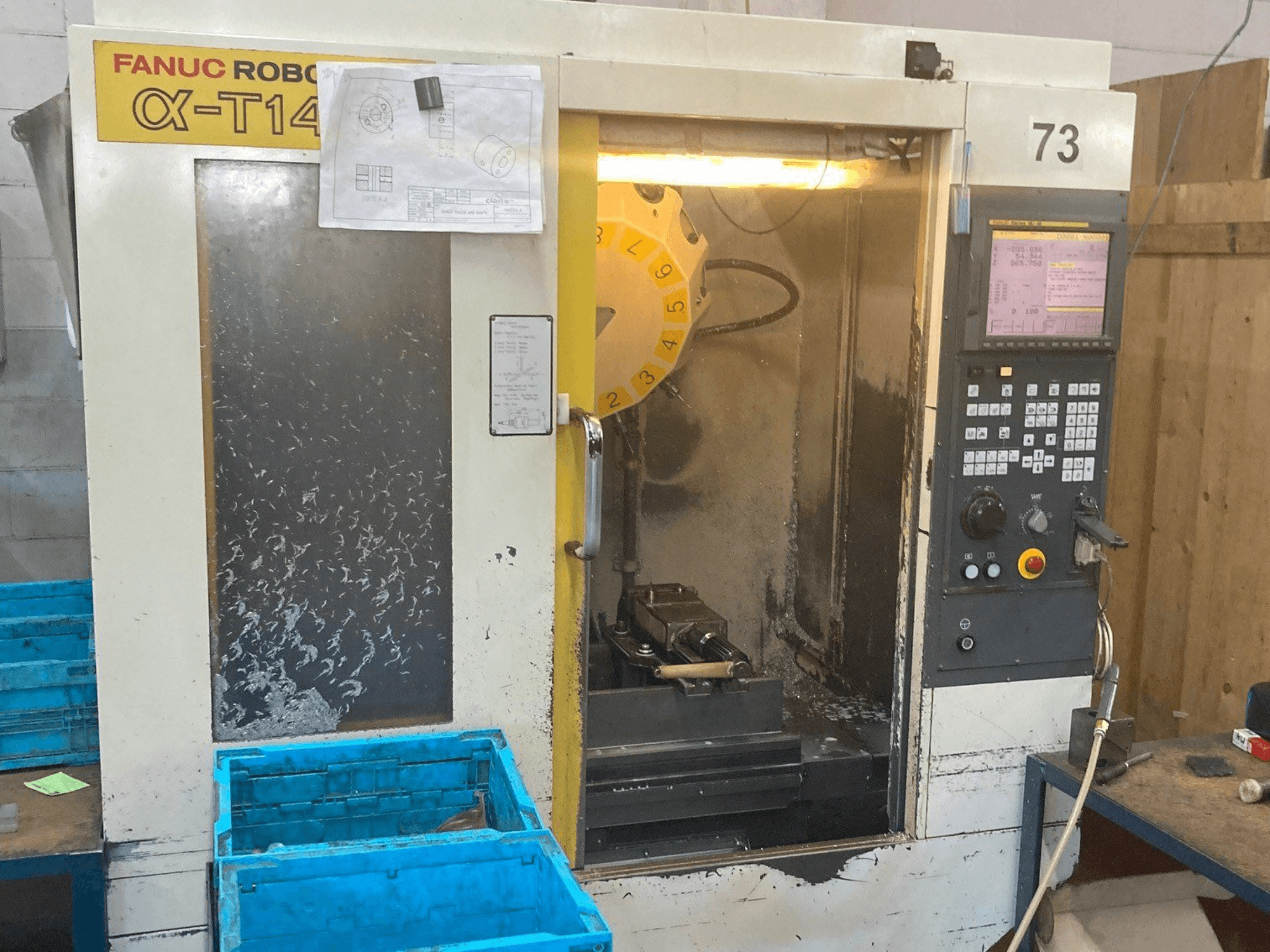 FANUC Robodrill alfa-T14iA-maskinen framifrån