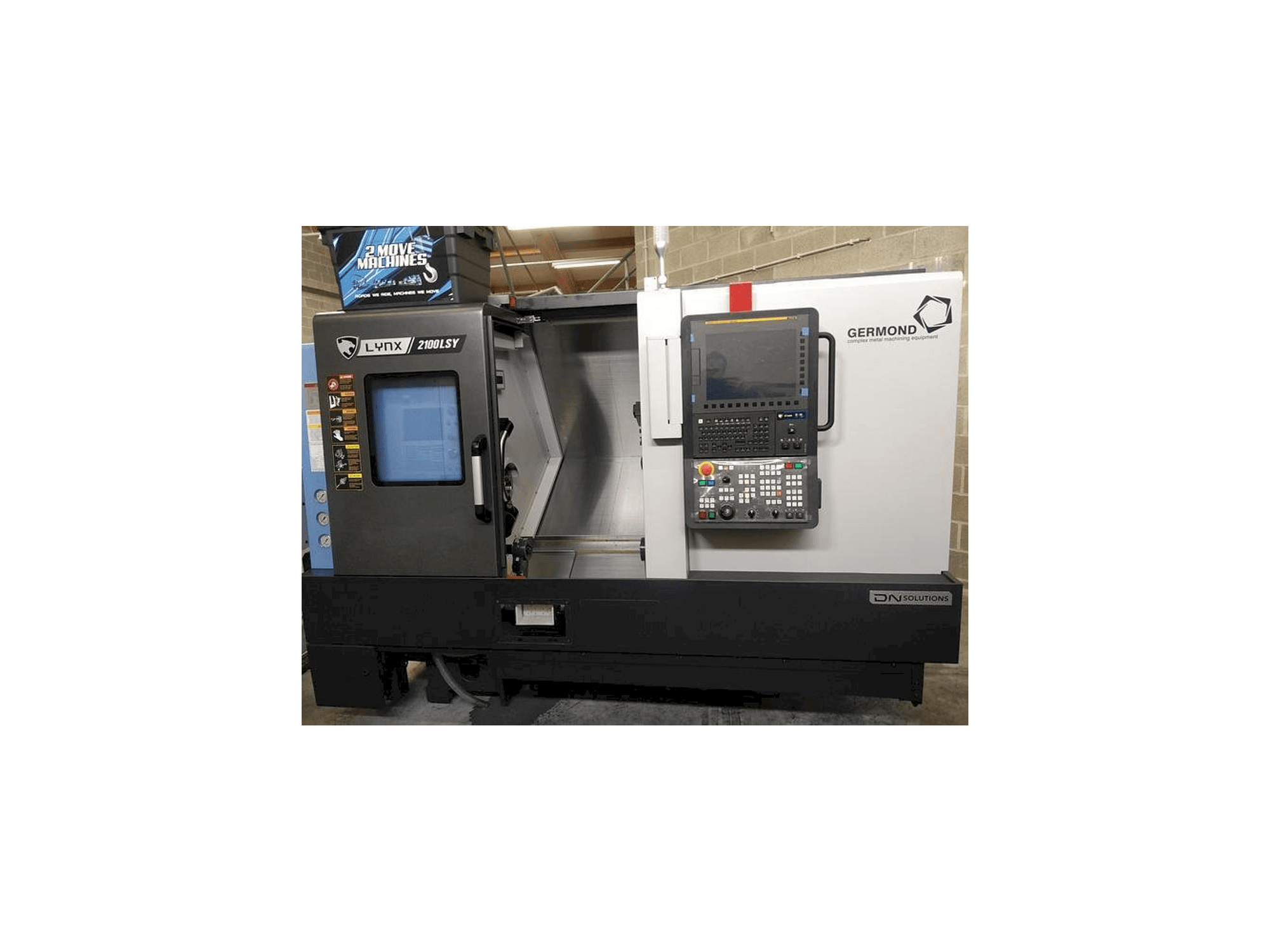 DN SOLUTIONS LYNX 2100 LSYB-maskinen framifrån