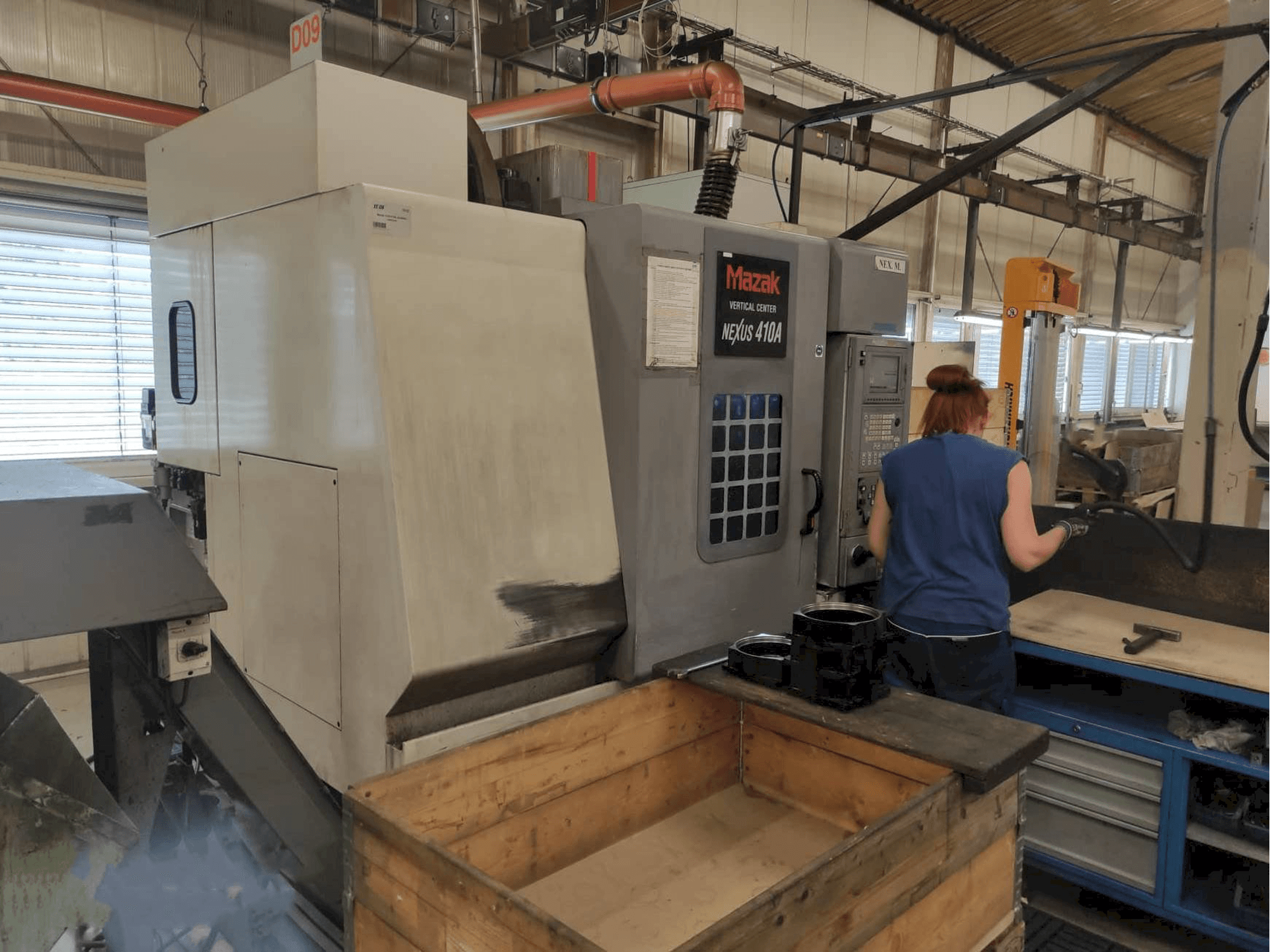 Mazak VCN-410A-maskinen framifrån