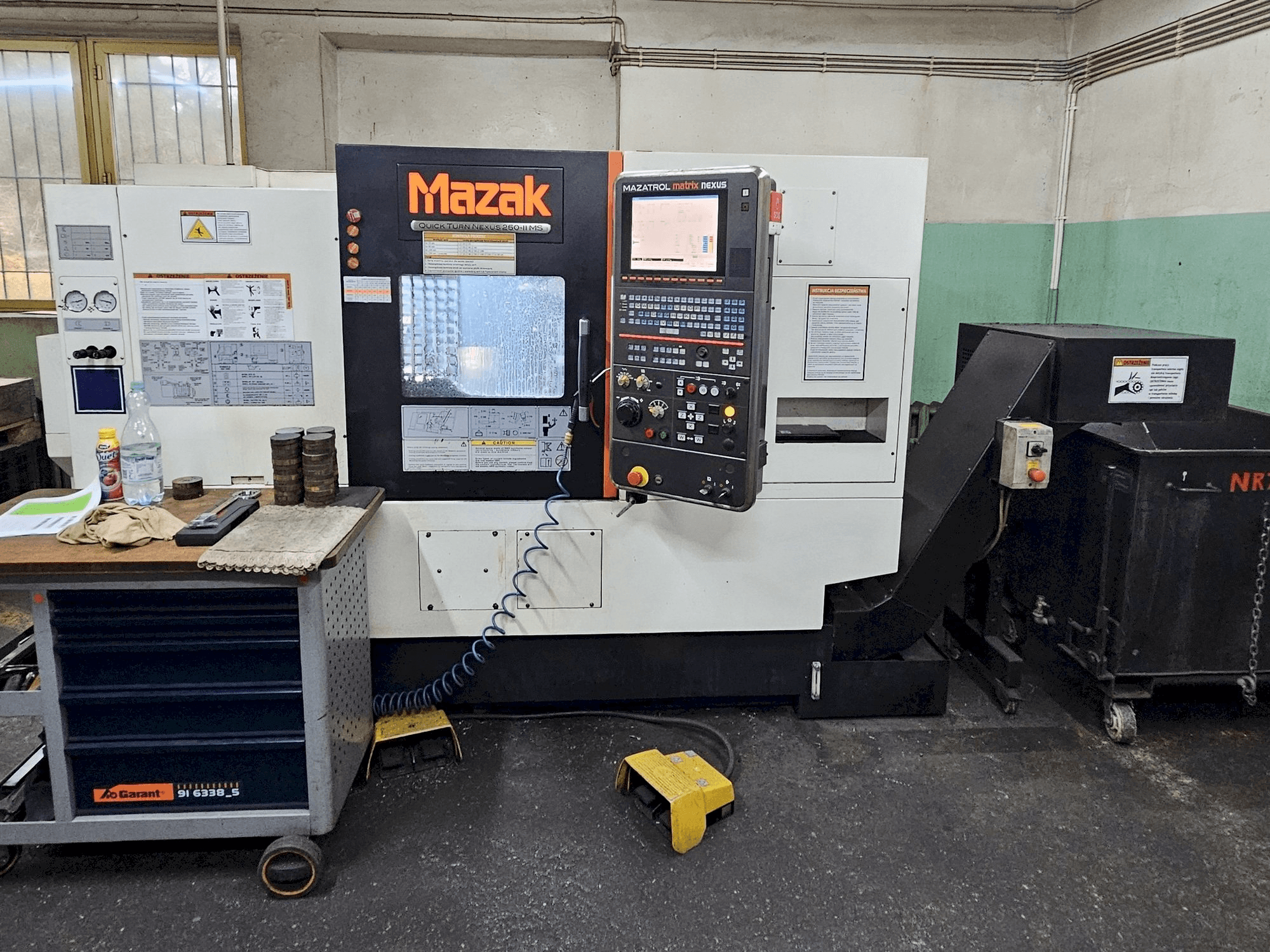 Mazak Quickturn Nexus 250-II MS-maskinen framifrån