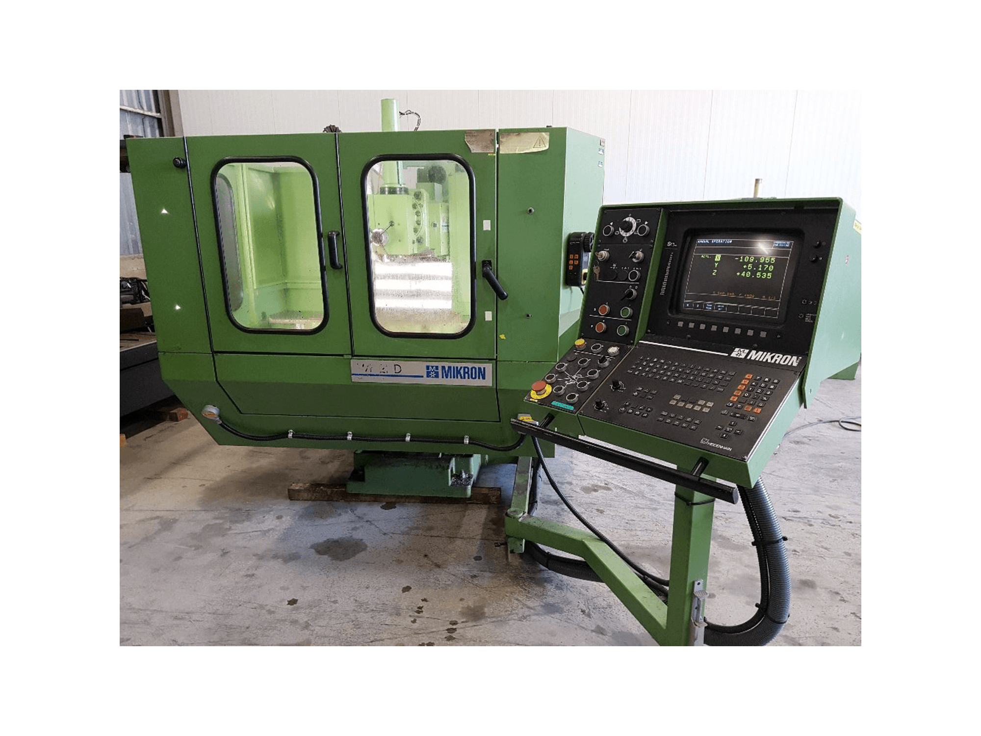 Mikron-maskinen framifrånWF 21-D