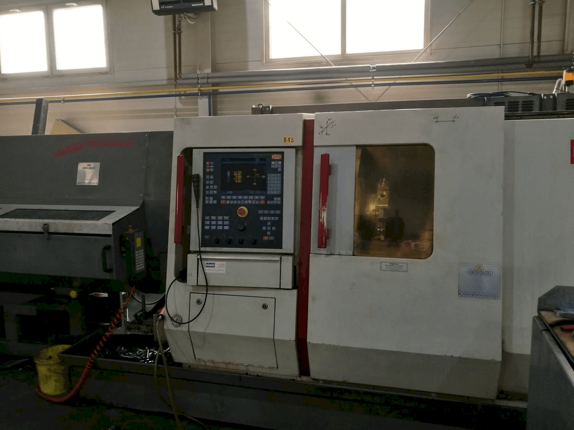 TRAUB TNC 42/65-maskinen framifrån