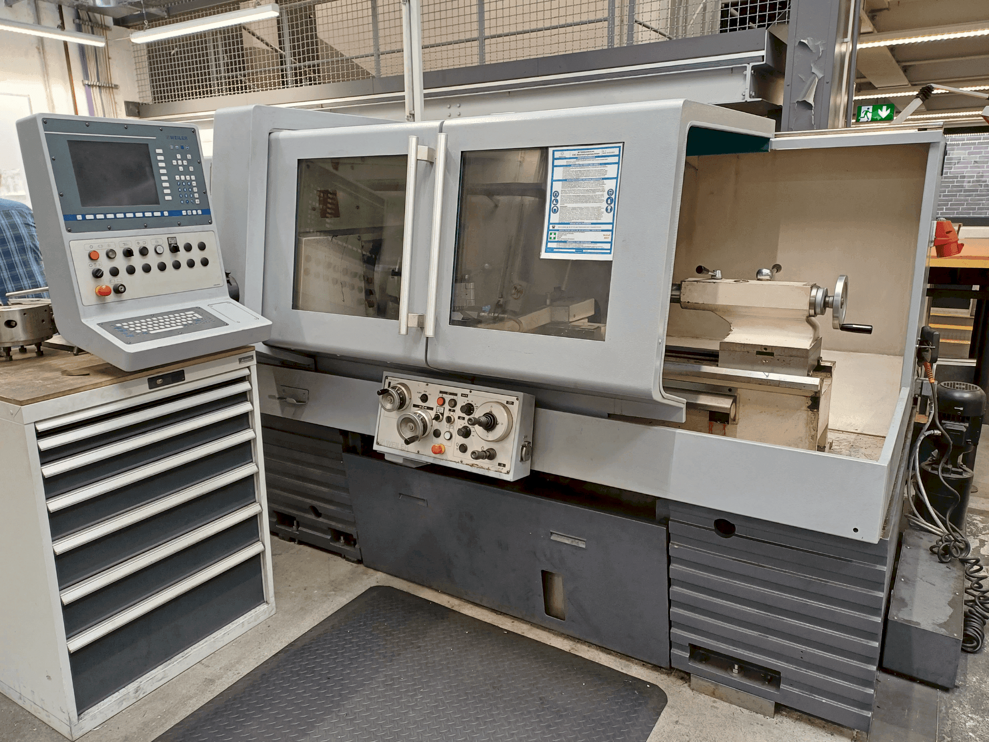 Weiler E40-maskinen framifrån