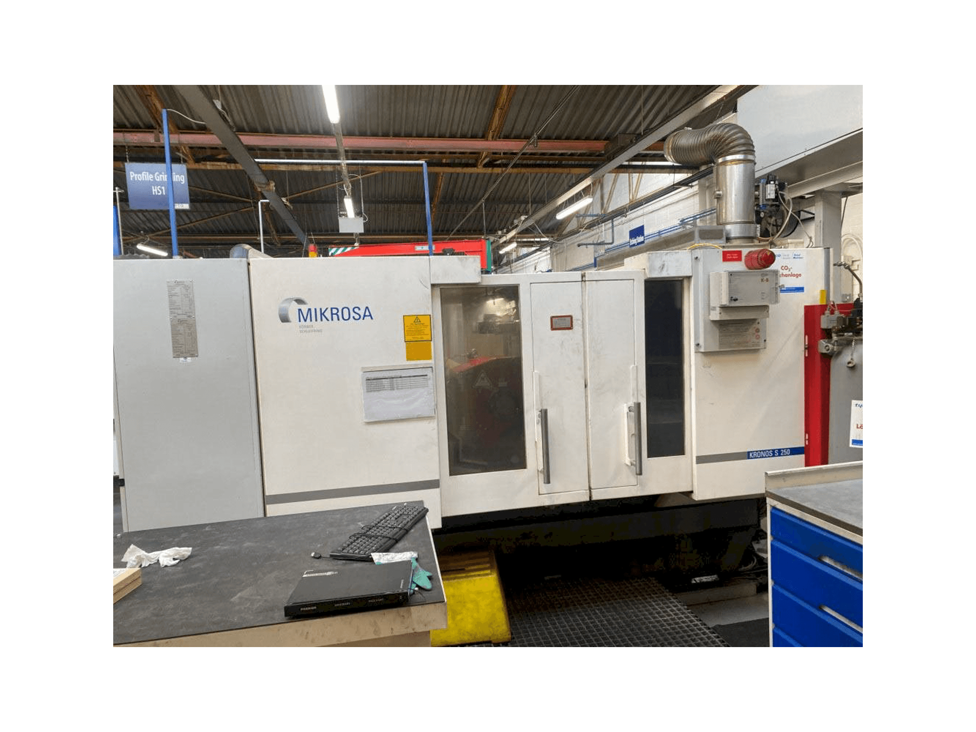 Schaudt Mikrosa Kronos S250-maskinen framifrån