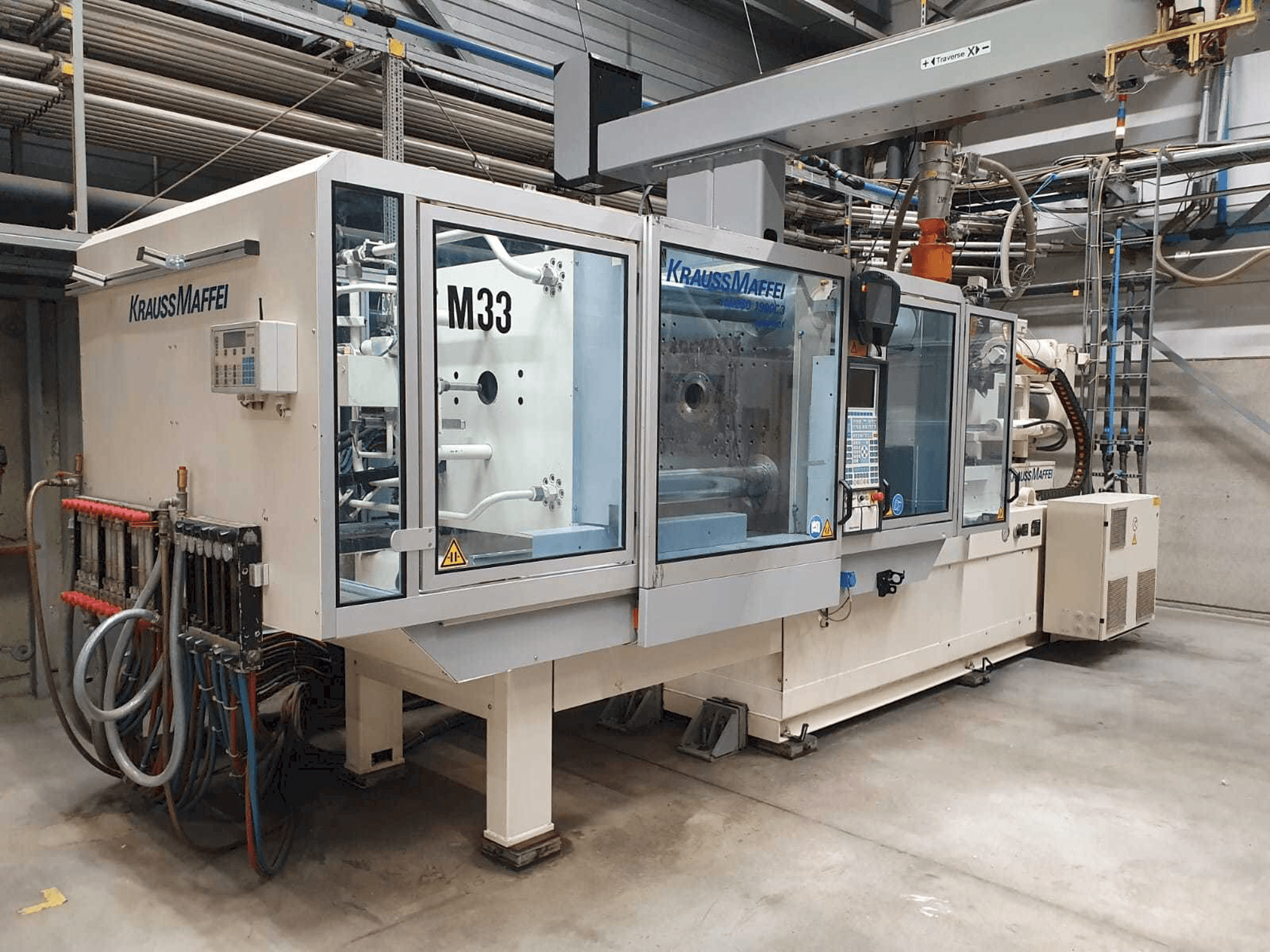Krauss Maffei 280-1900 C3-maskinen framifrån
