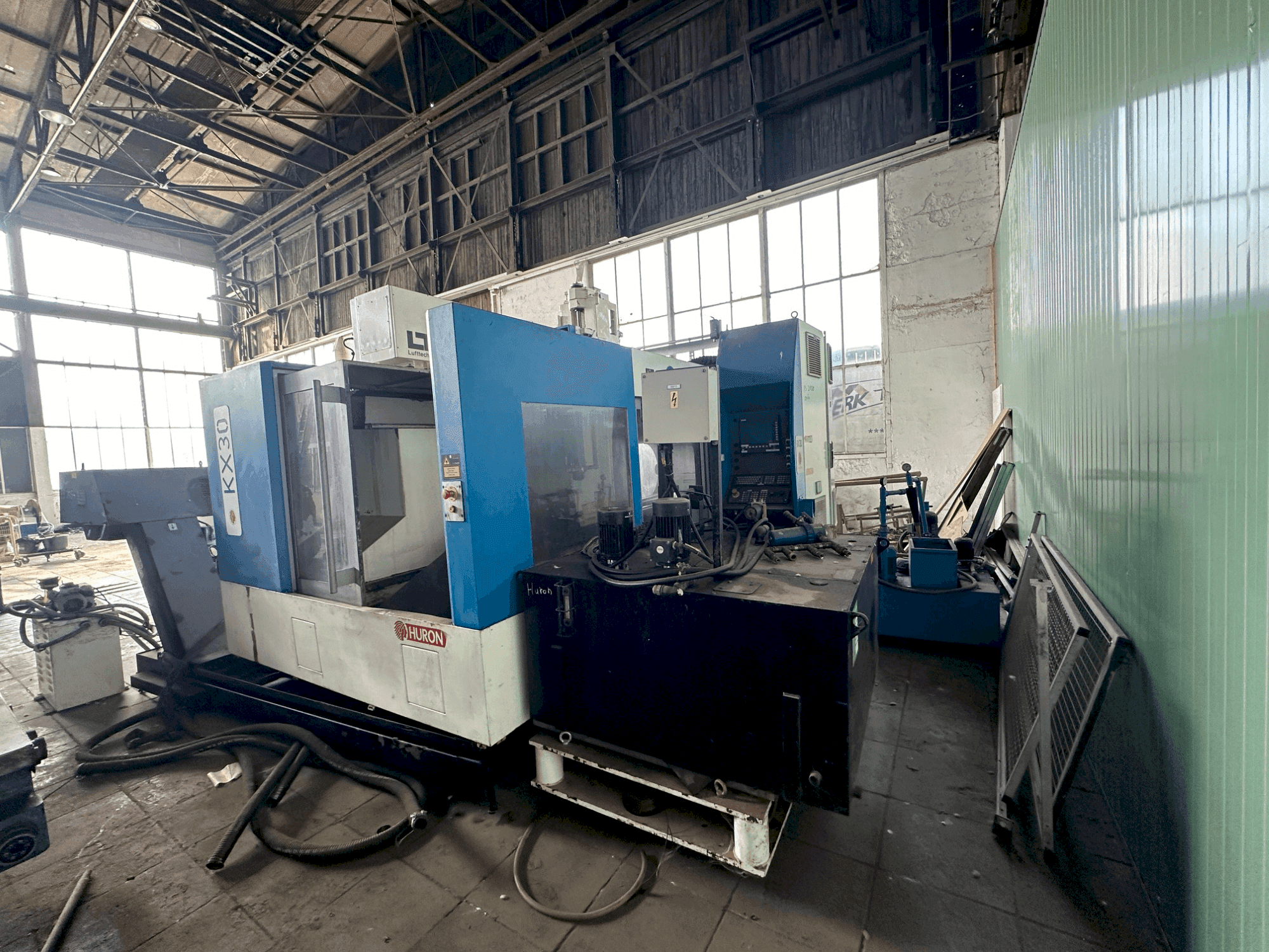 Huron KX30-maskinen framifrån