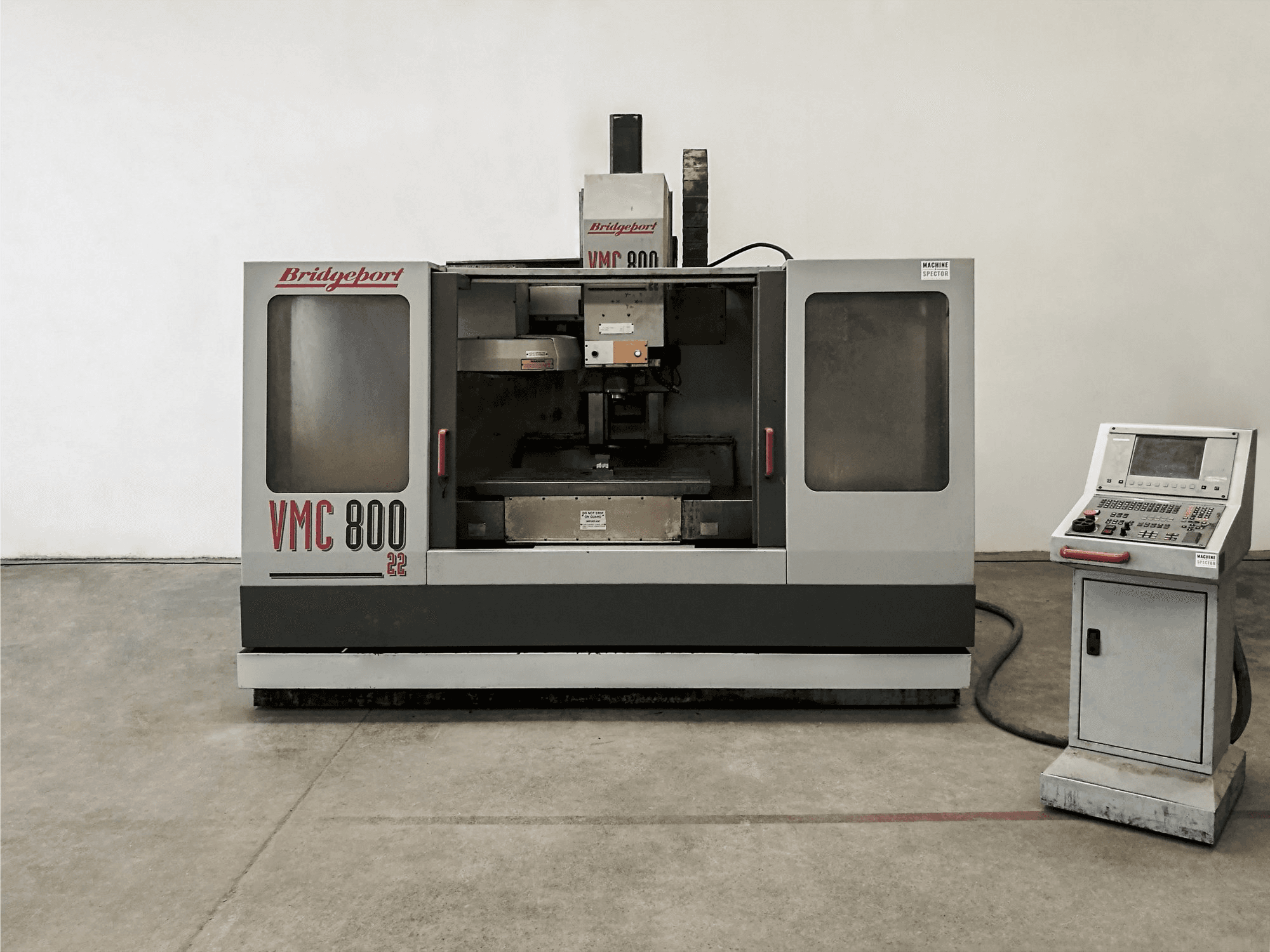 Bridgeport-maskinen framifrånVMC 800.22